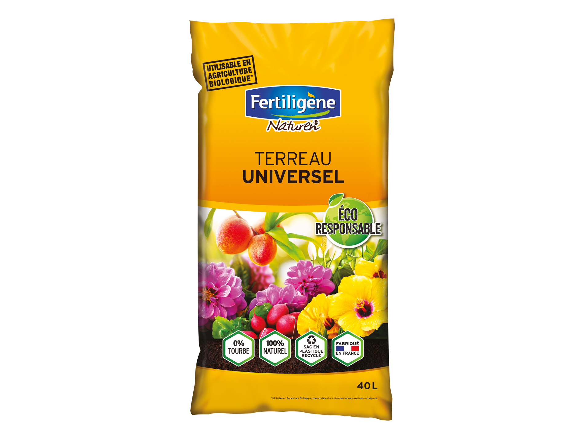 Terreau universel FERTILIGENE éco responsable 40L