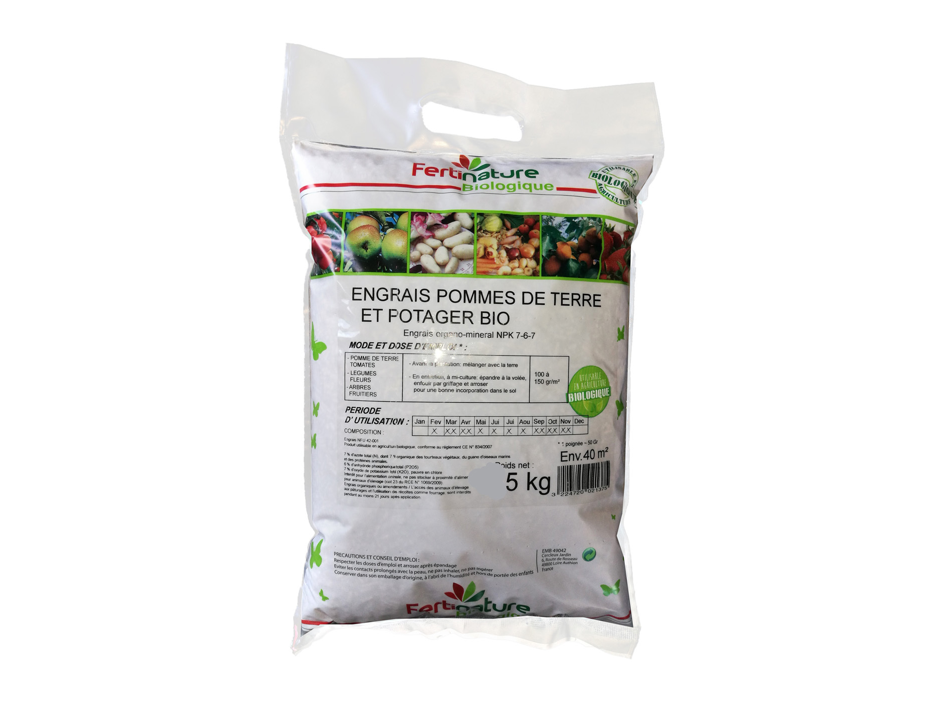 Engrais naturel pommes de terre et potager  5kg