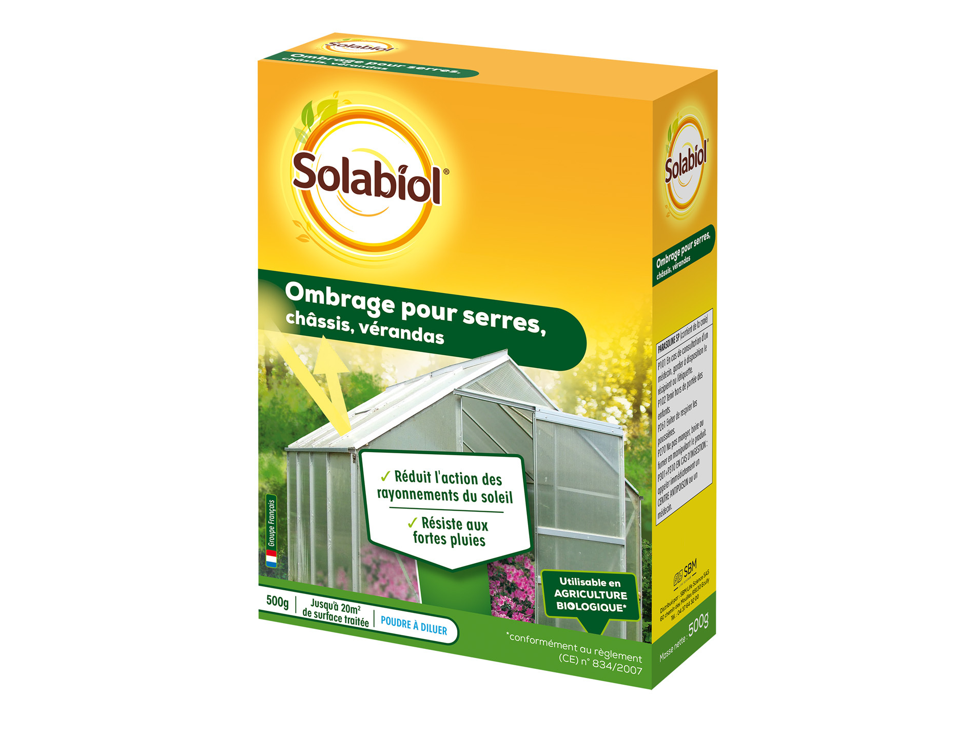 Ombrage pour serres SOLABIOL 500g