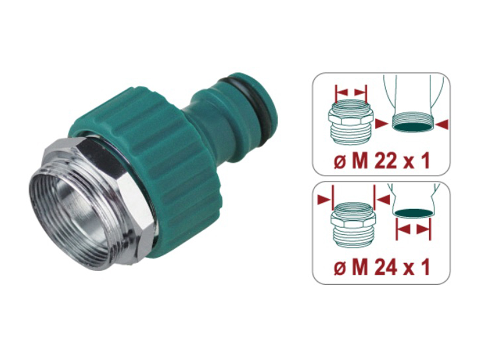 Adaptateur RACO EXPERT pour robinet  de cuisine 20x27mm
