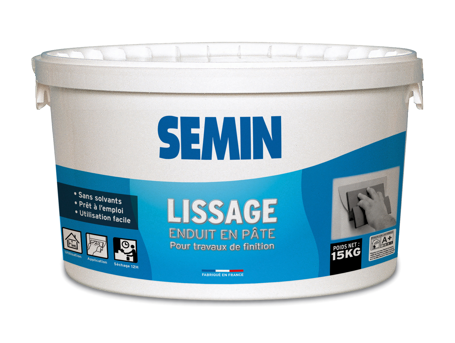 Enduit SEMIN de lissage en pâte 15kg