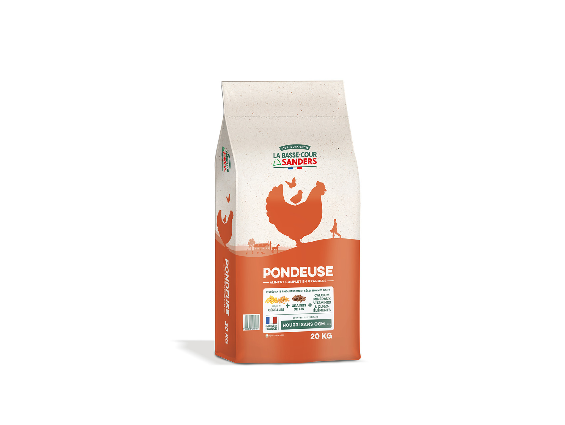 Aliment complet en granulés SANDERS Poule pondeuse 20kg