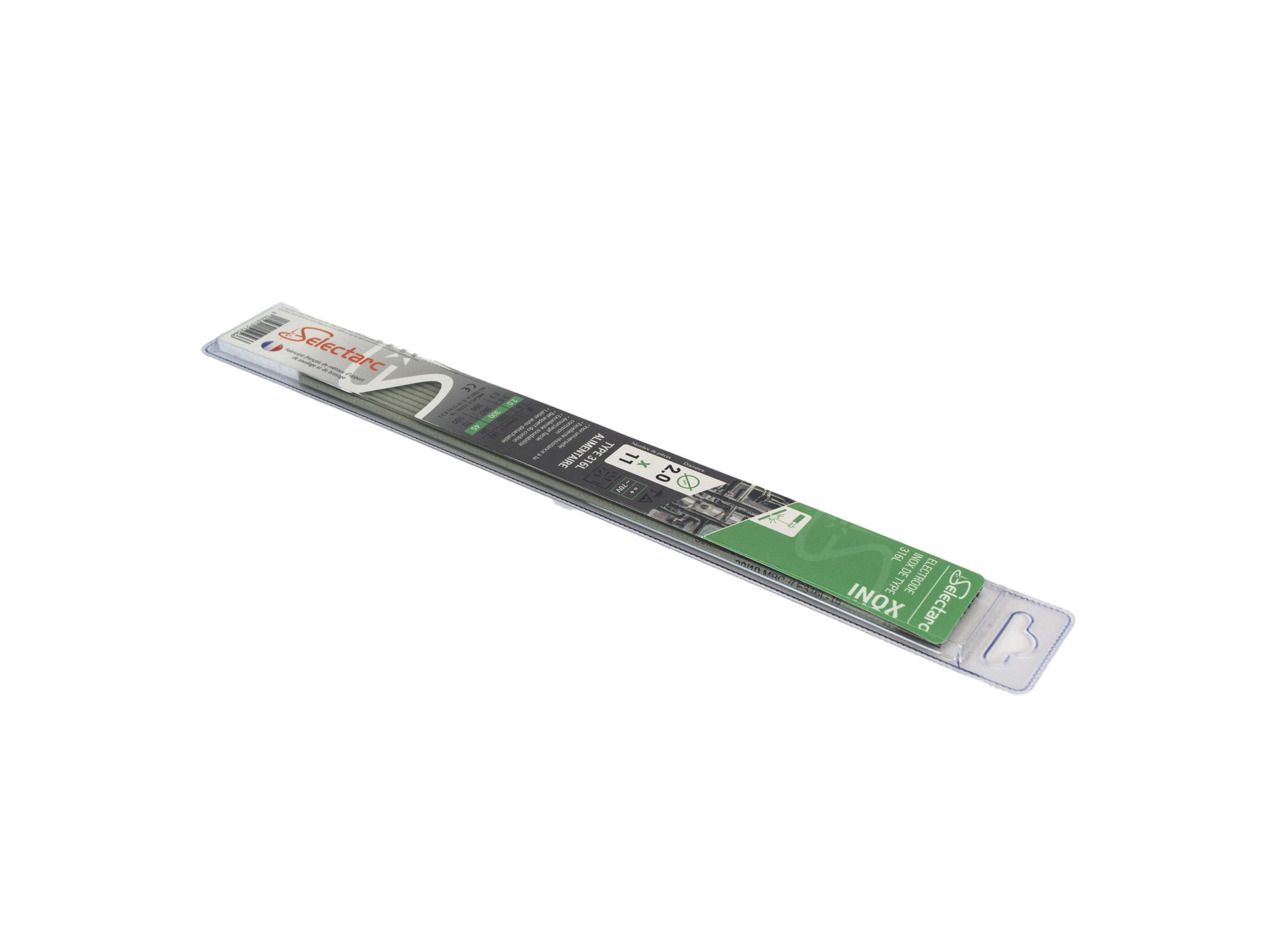 Electrode inox 316L SELECTARC Ø2mm x L.300mm x11