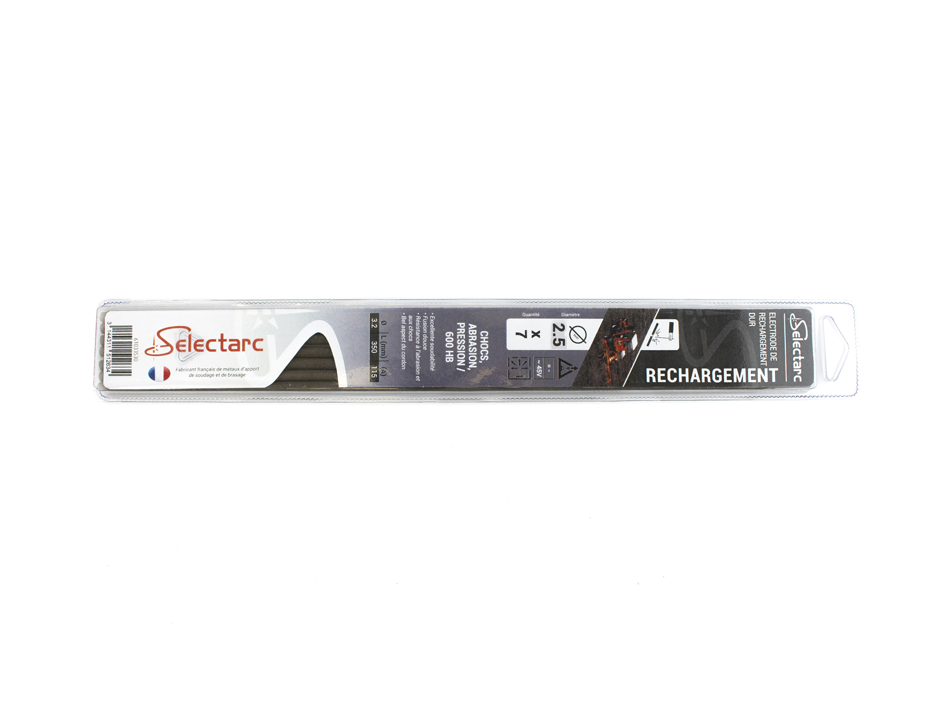 Electrode de rechargement dur SELECTARC Ø3,2mm x L.350mm x7