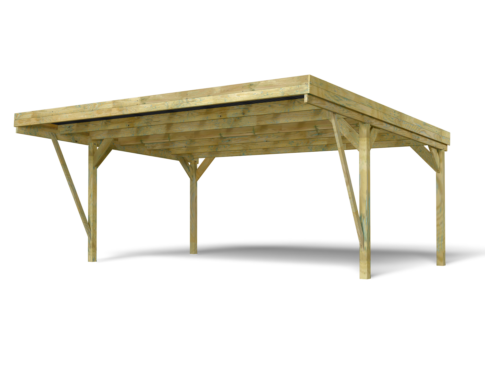 Carport bois Victor Modern L.604xl.512 h.274cm
