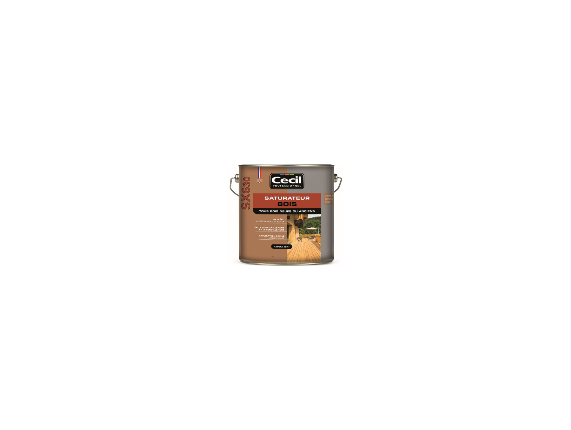 Saturateur bois de jardin CECIL PRO naturel 5L