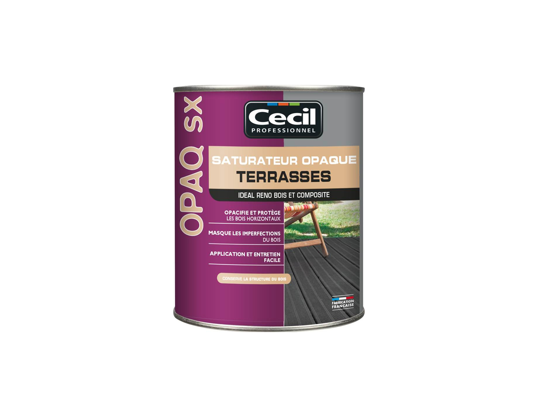 Saturateur bois de jardin CECIL PRO chêne clair 5L