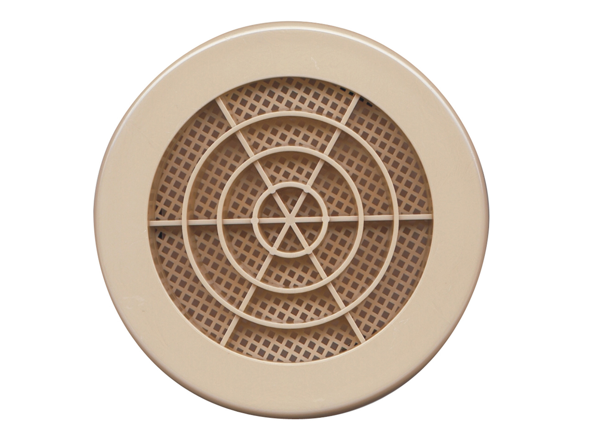 Grille concentrique Ø125mm sable