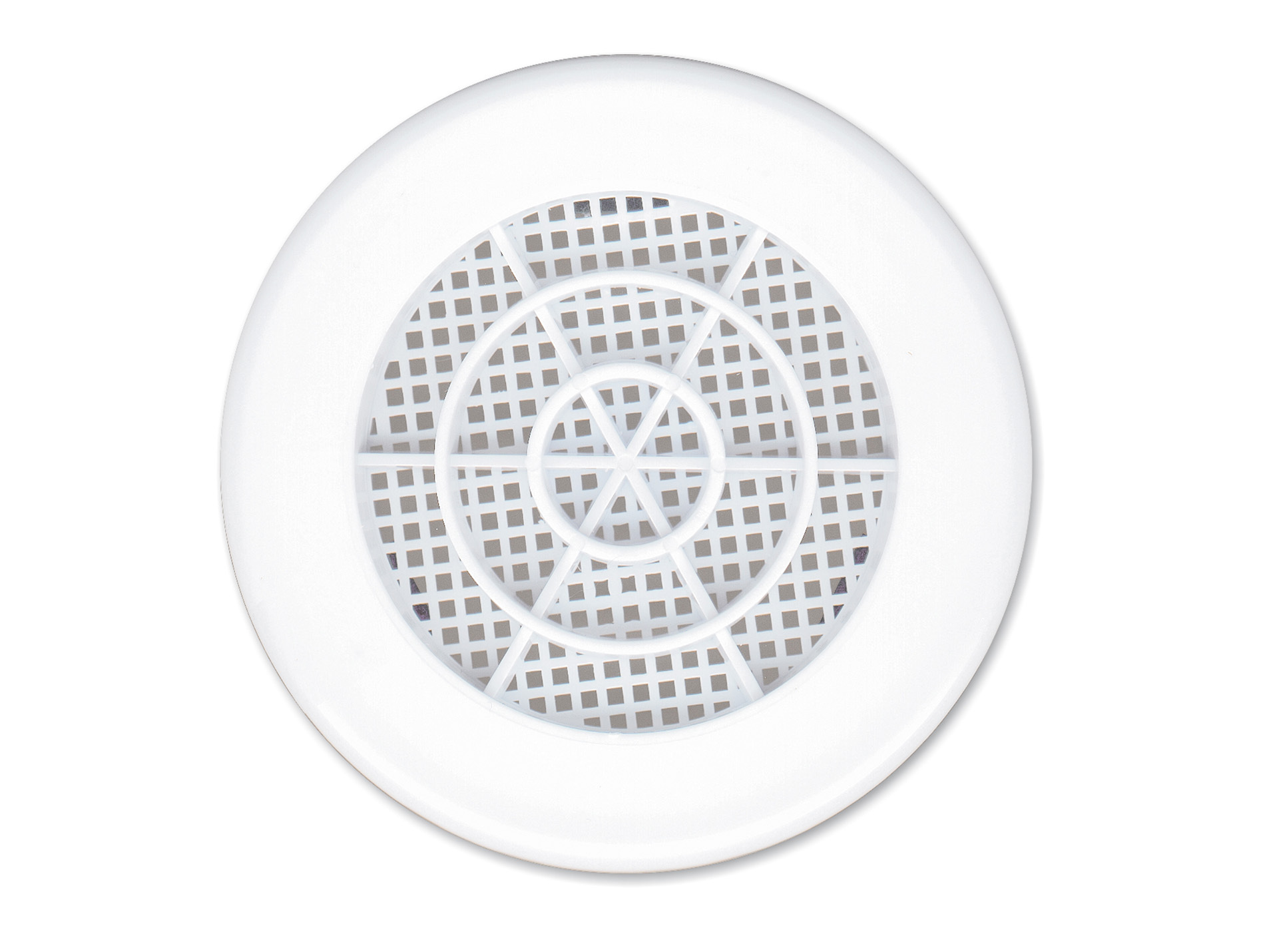 Grille concentrique Ø80mm blanc