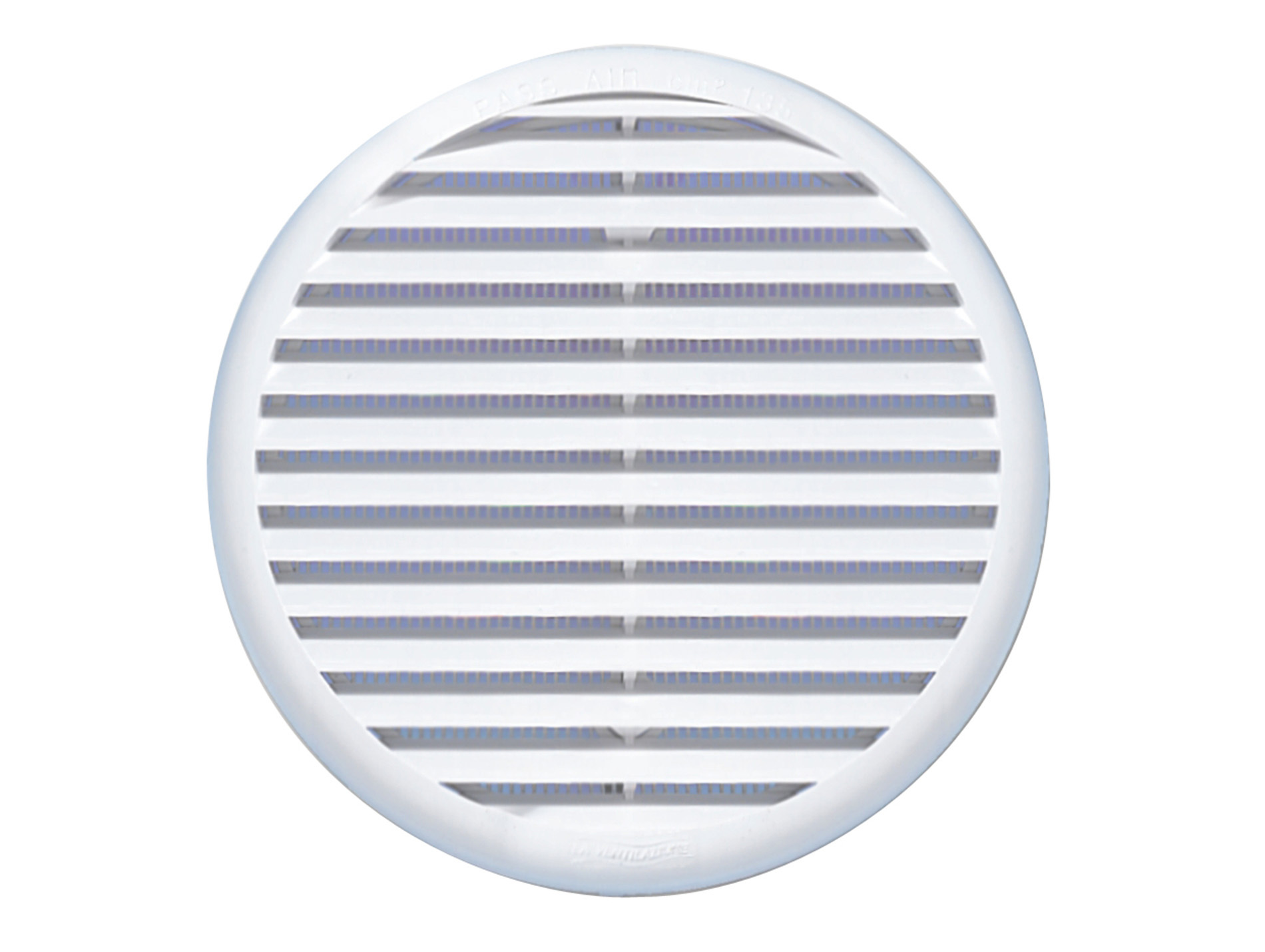 Grille PVC ronde à clipser Ø80/125mm