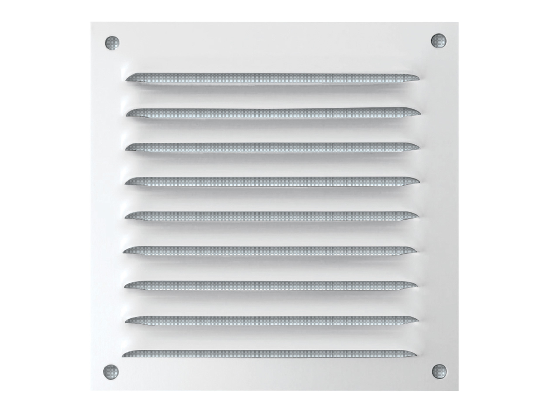Grille en métal 165x165mm blanc
