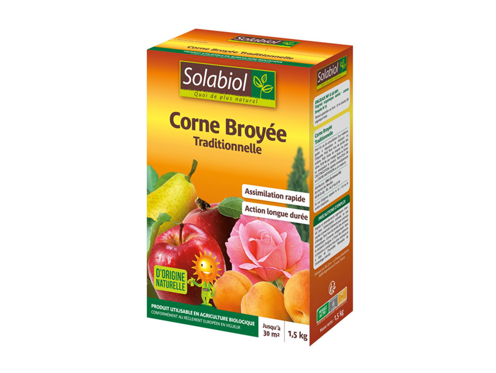 Engrais corne broyée SOLABIOL 1,5kg