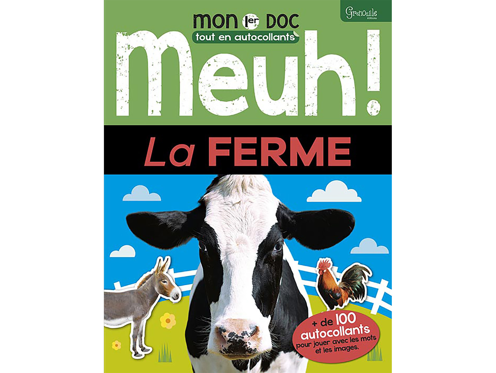 Livre autocollant meuh! La ferme EDITIONS GRENOUILLE