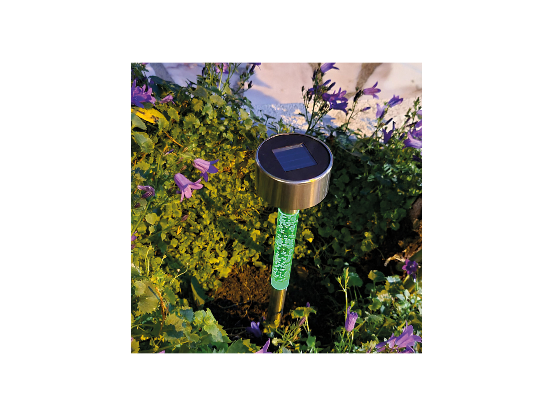 Piquet balise LED solaire multicolore