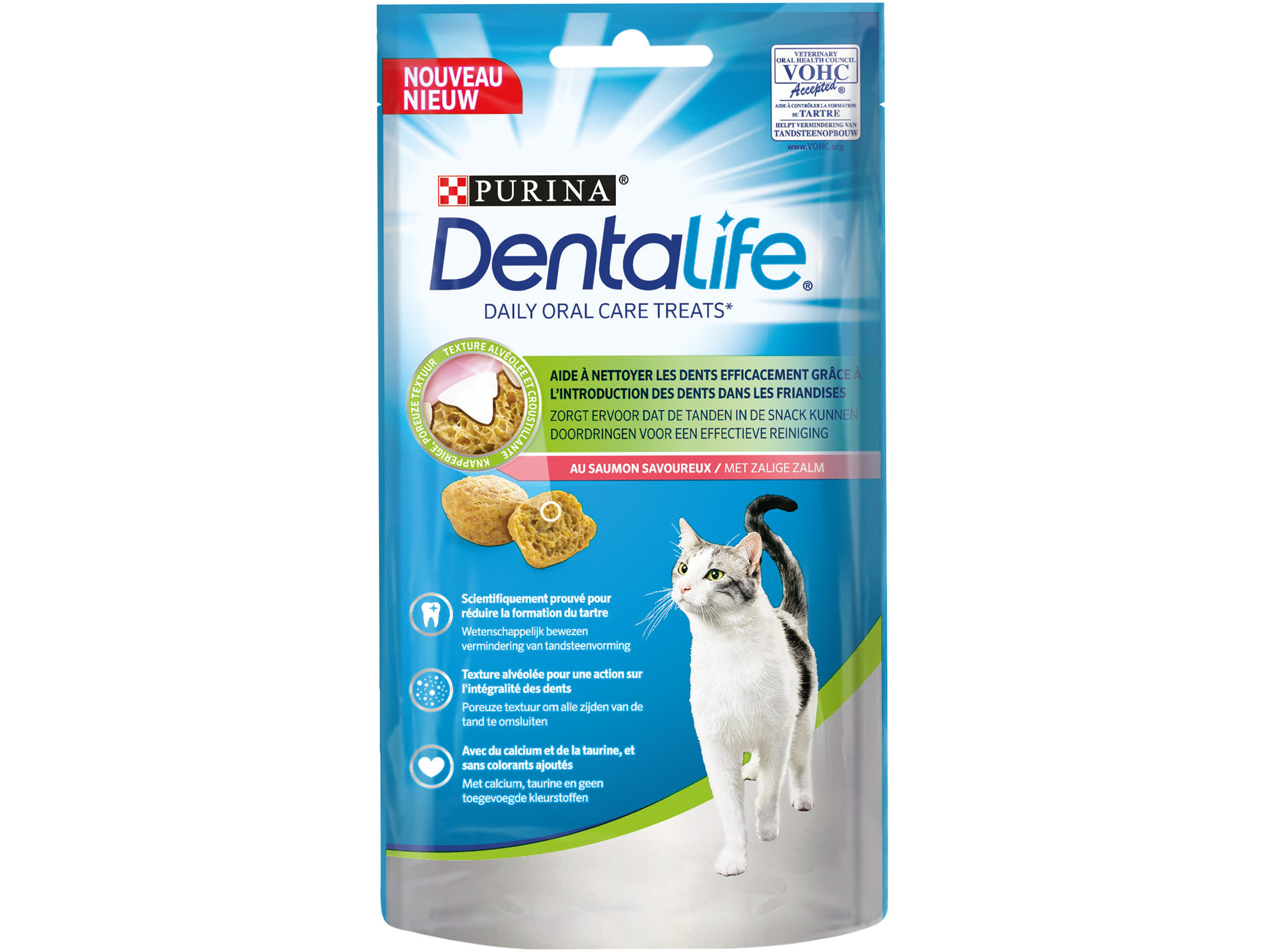 Friandise pour chat DENTALIFE saumon 40g