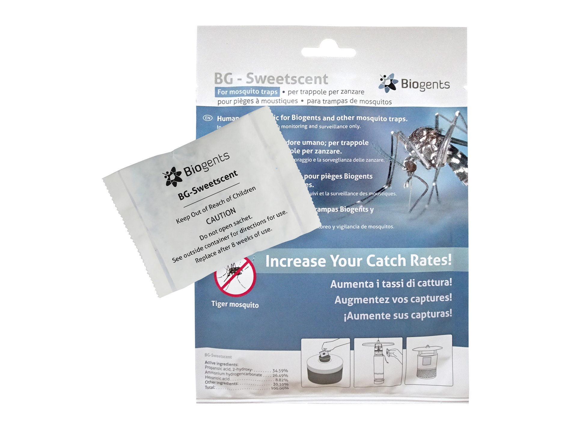 Recharge odorante pour pièges à moustiques BG-Sweetscent