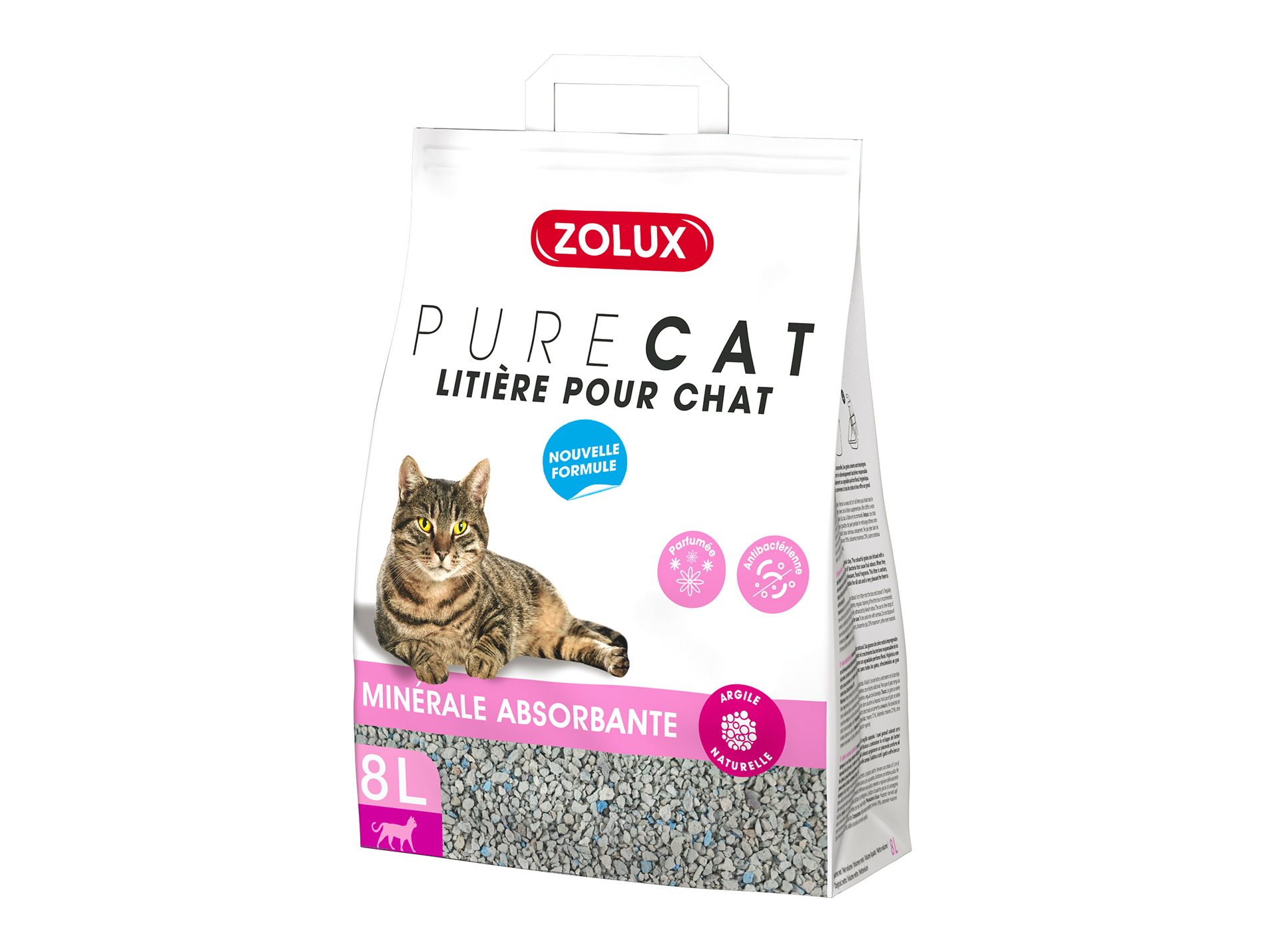 Litière Purecat absorbante parfumée 8L