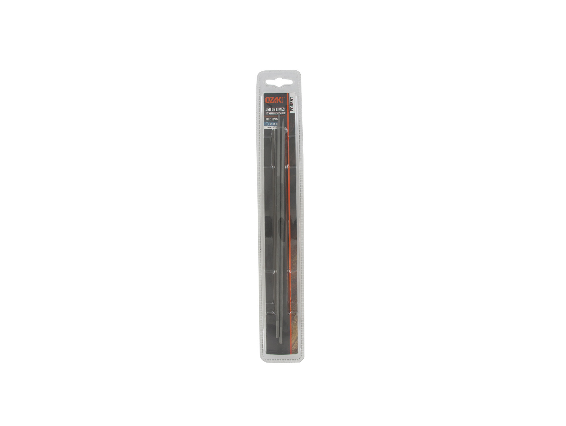 Limes d'affûtage chaîne OZAKI pour chaînes 1/4" et 3/8" Ø3,5mm x2