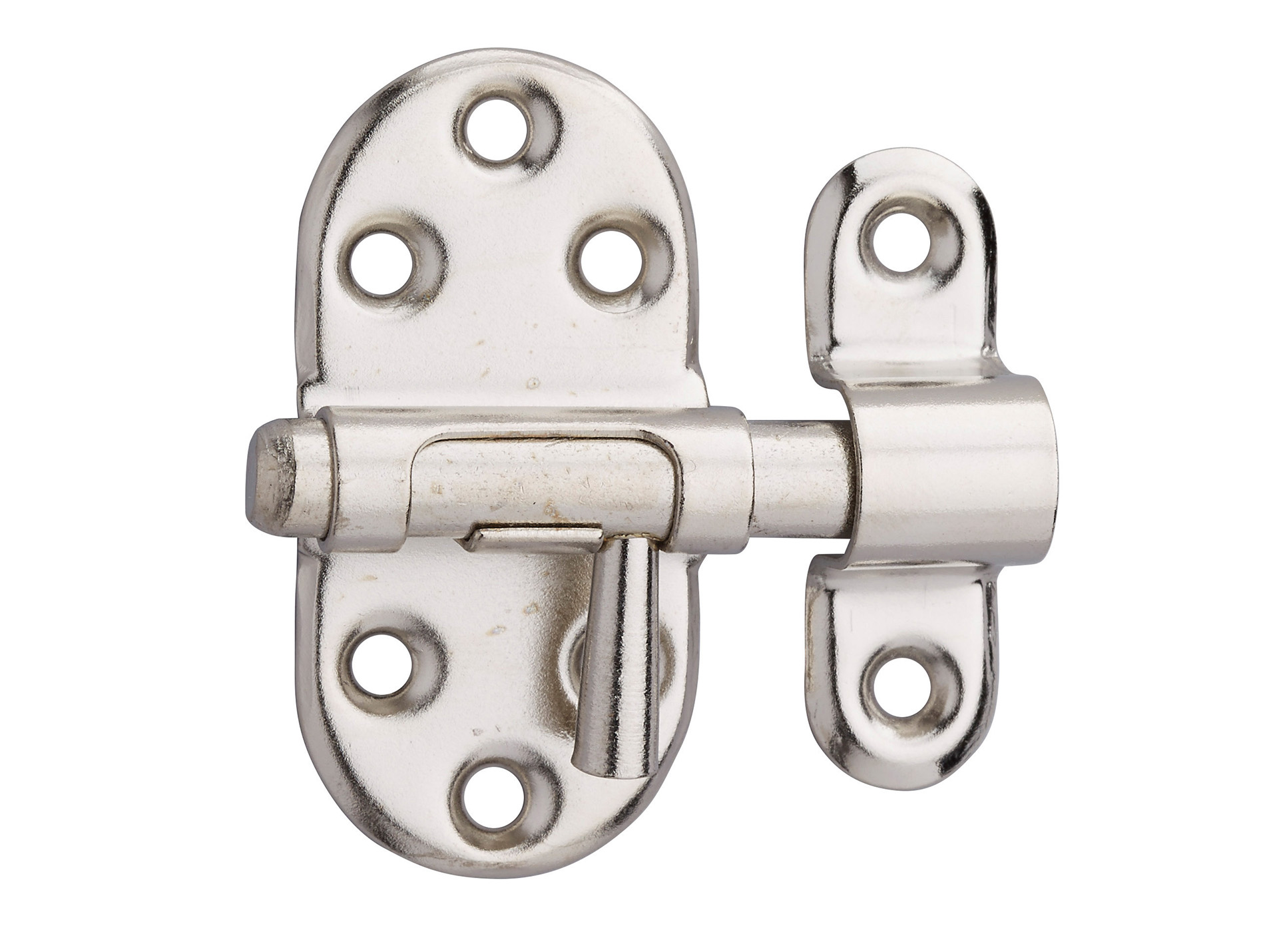 Targette THIRARD acier nickelé pêne rond 25mm