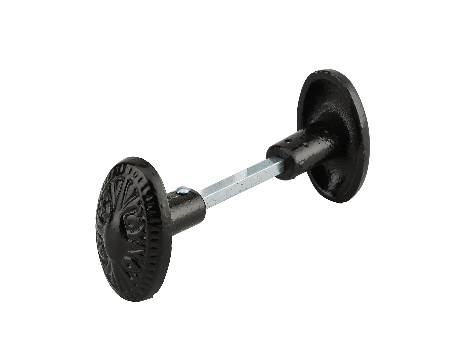 Poignée de porte d'entrée THIRARD à bouton double fonte 6mm