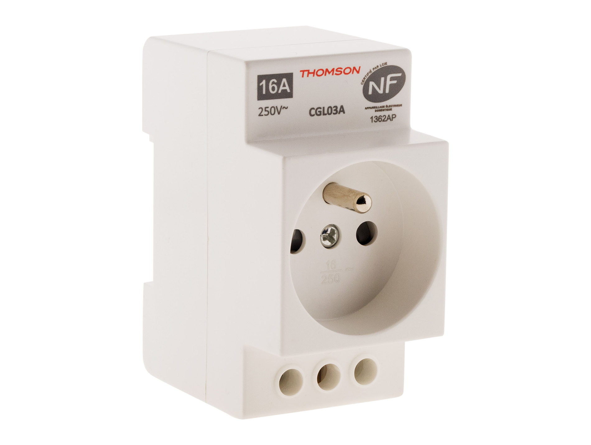 Prise modulaire 2P+T THOMSON