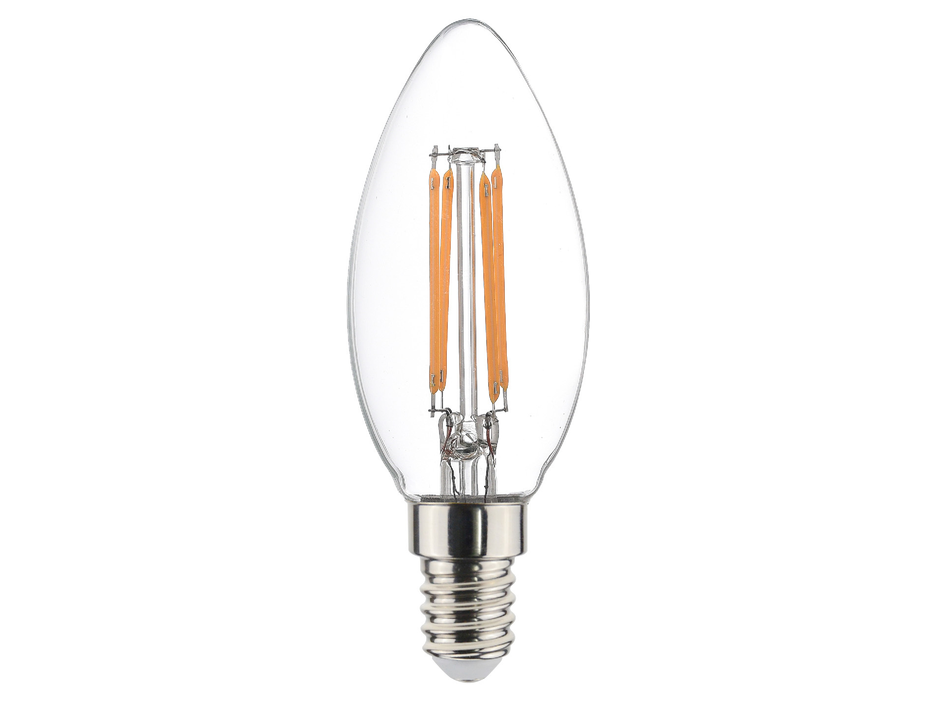 Ampoule LED SYLVANIA Retro flamme E14 4,5W 470lm 2700K x4