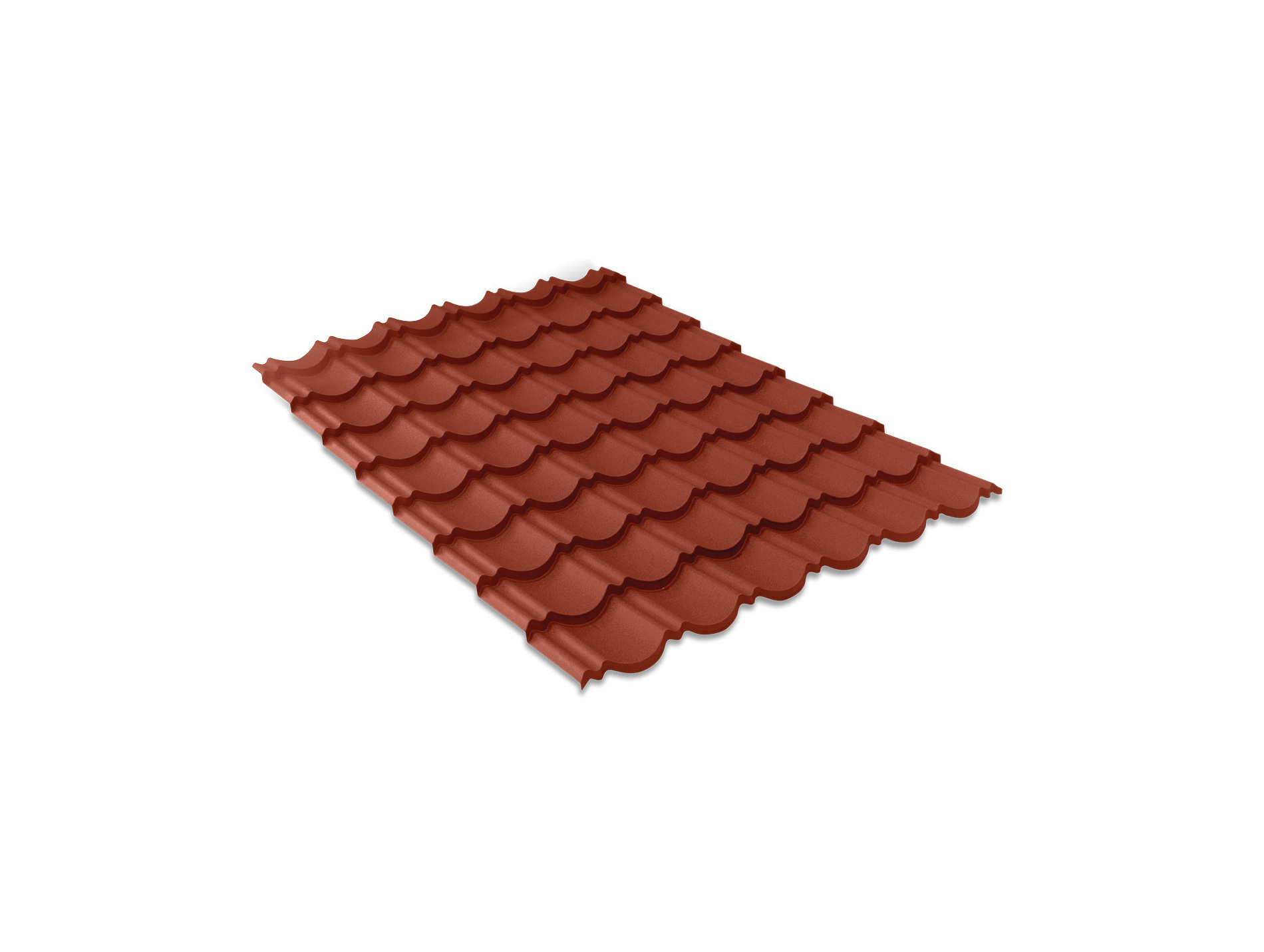 Plaque Tuile R Pro acier rouge 115x87cm