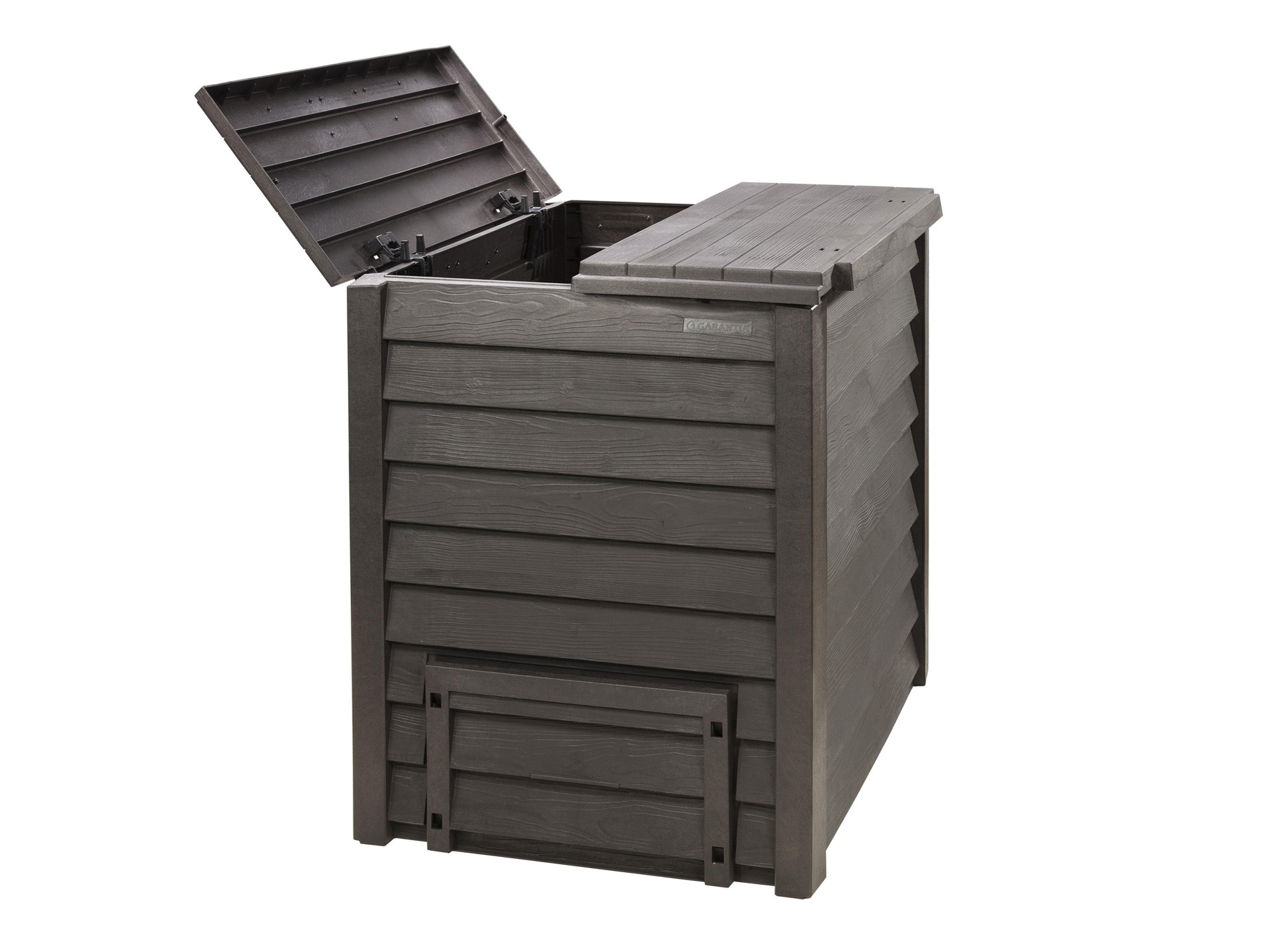 Composteur GARANTIA Thermo-Wood imitation bois 600L