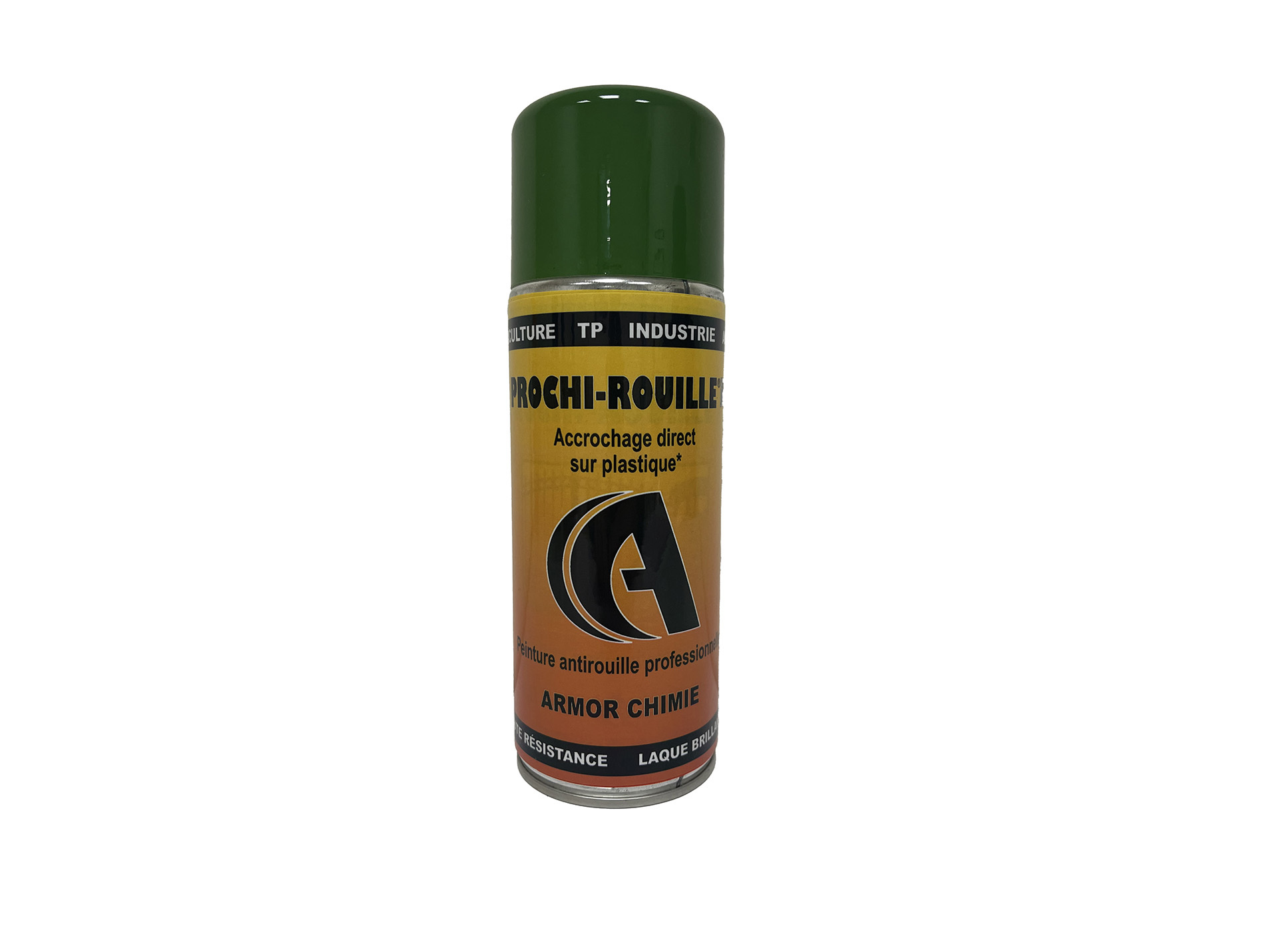 Peinture antirouille aérosol PROCHIROUILLE Vert 1835 400ml