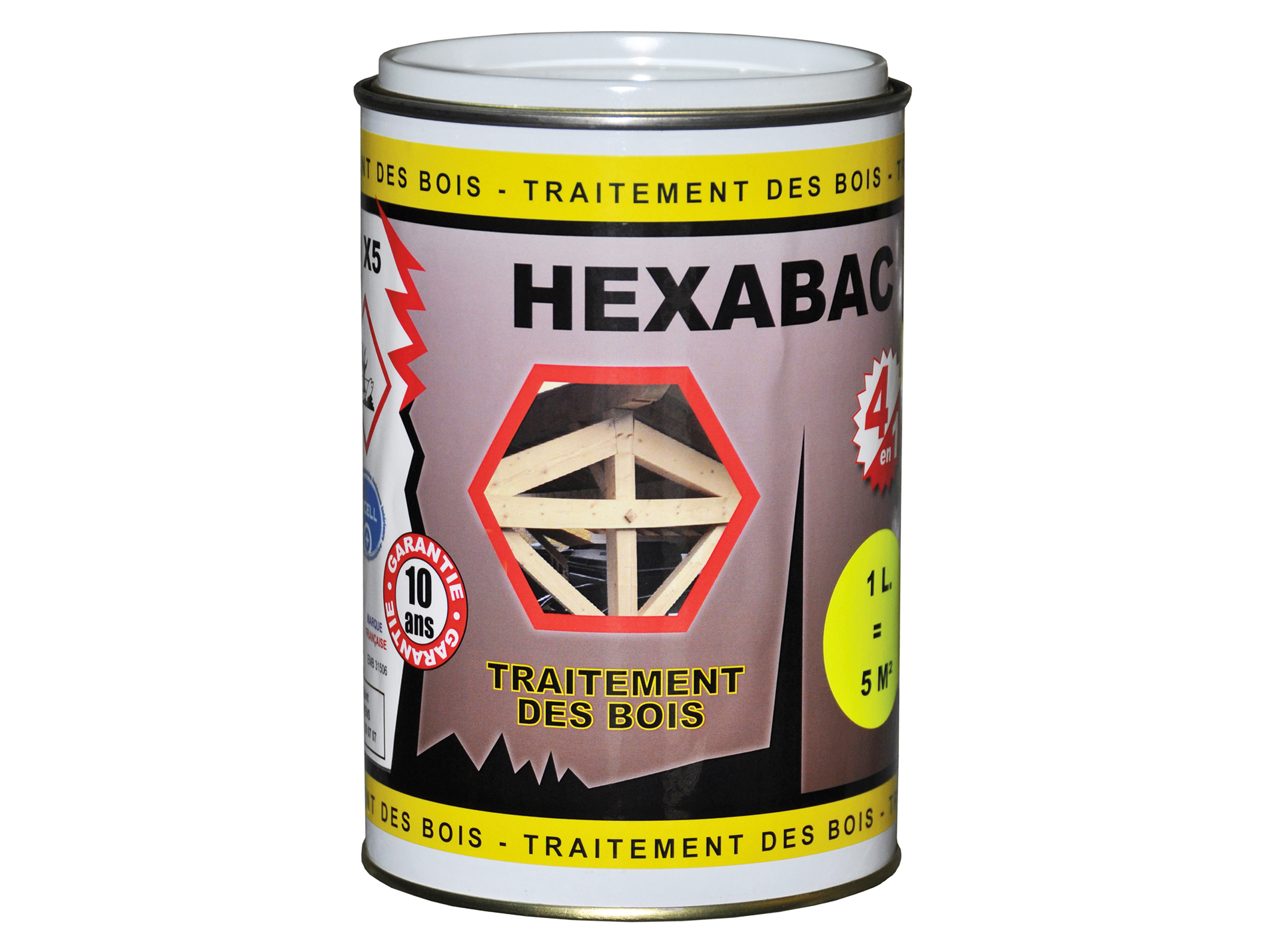 Traitement bois HEXABAC 1L