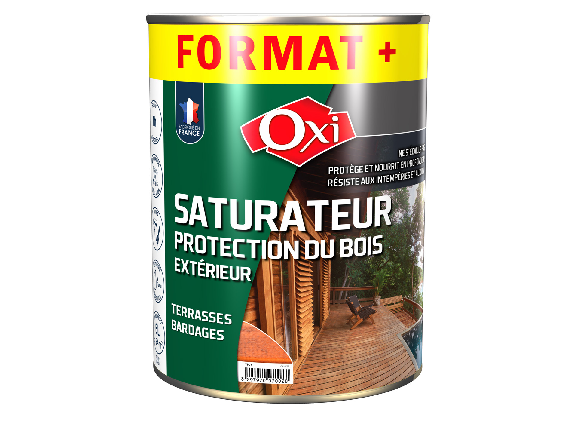 Saturateur OXYTOL teck 5L + 1L OFFERT