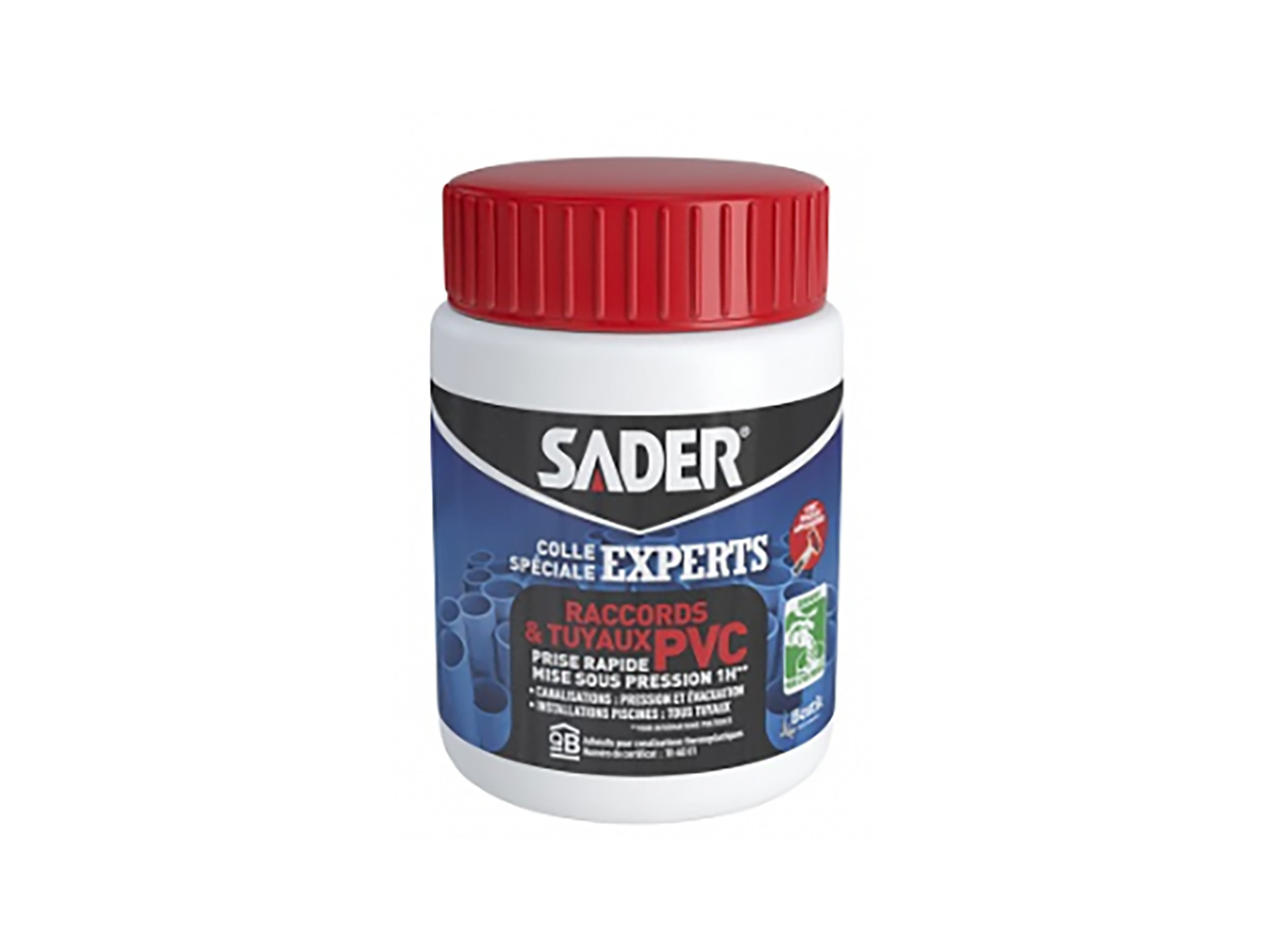 Colle pour raccord & tuyaux PVC SADER 250ml
