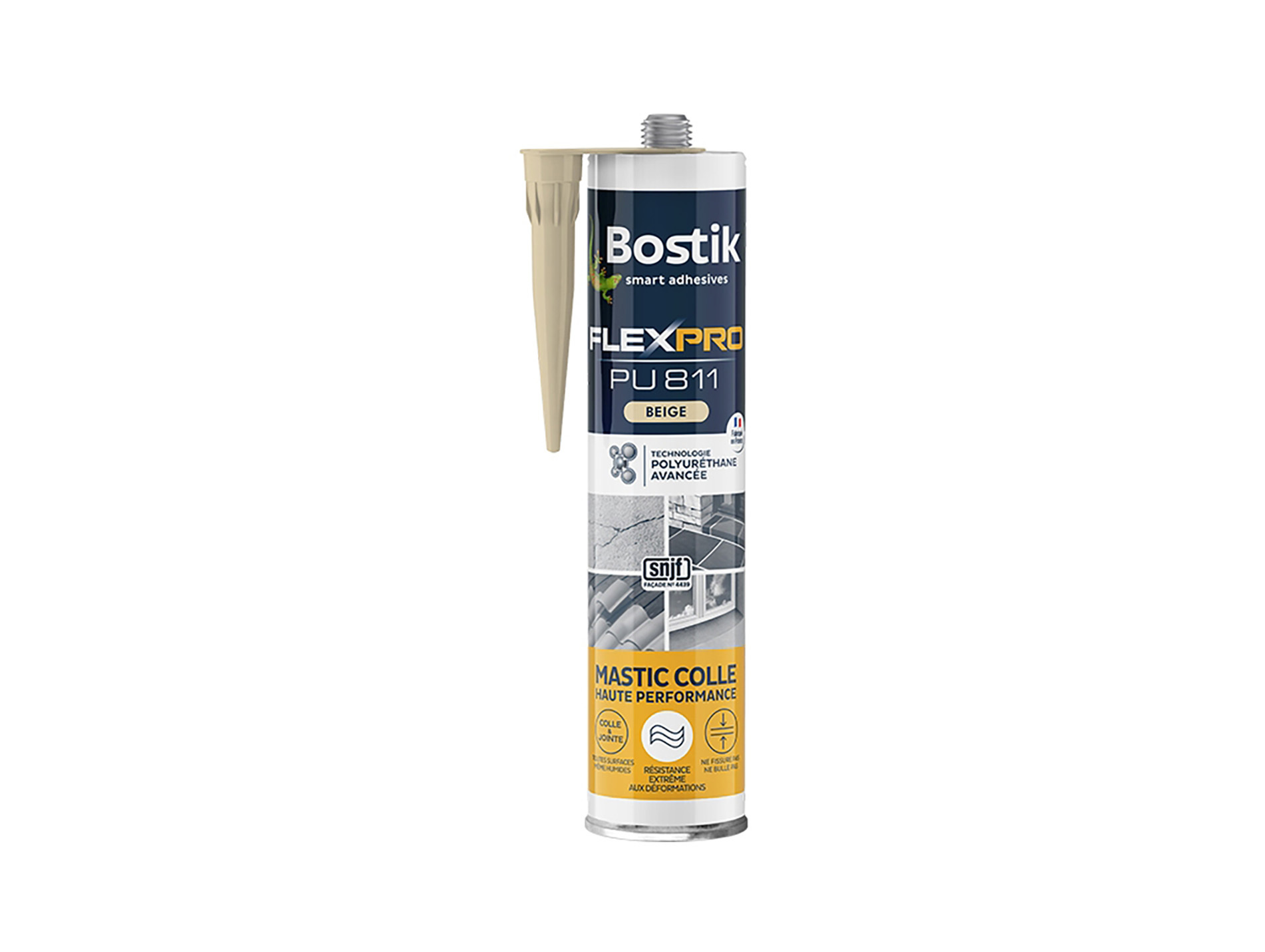 Mastic colle BOSTIK FlexPro Pu 811 beige 300ml