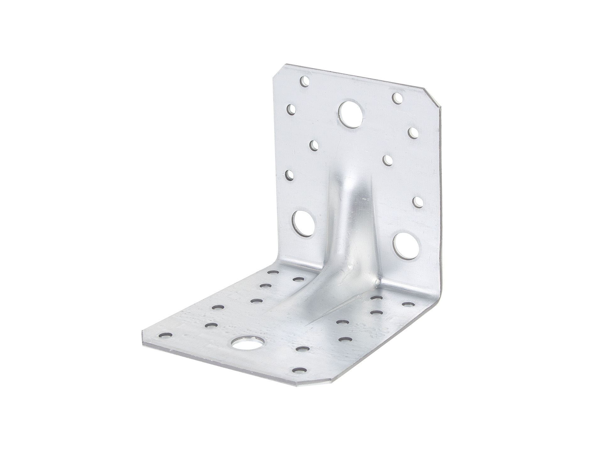 Équerre renforcée avec nervure CE 105x105x90mm