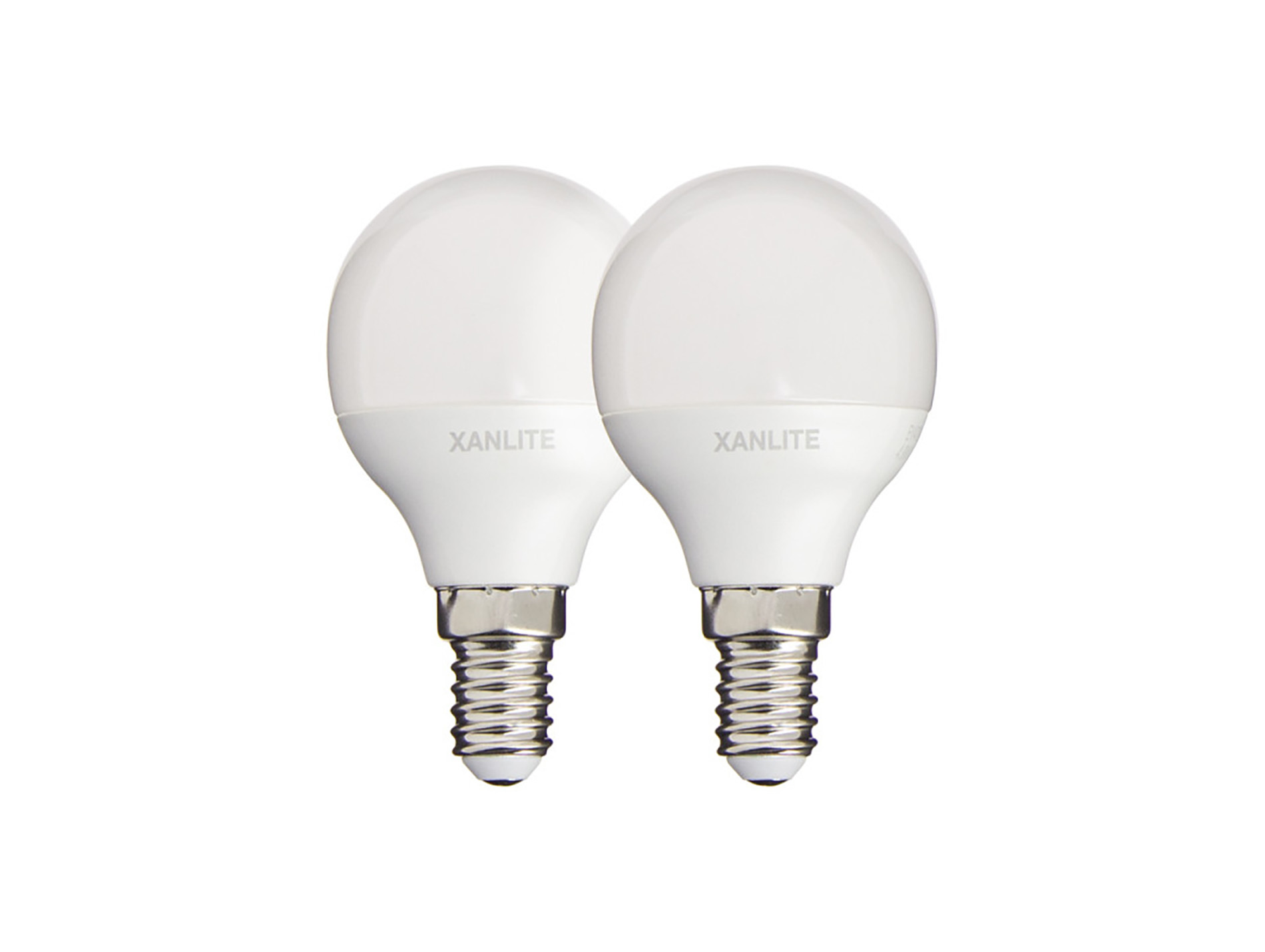 Ampoule LED XANLITE P45 E14 5,3W 470lm 2700K x2