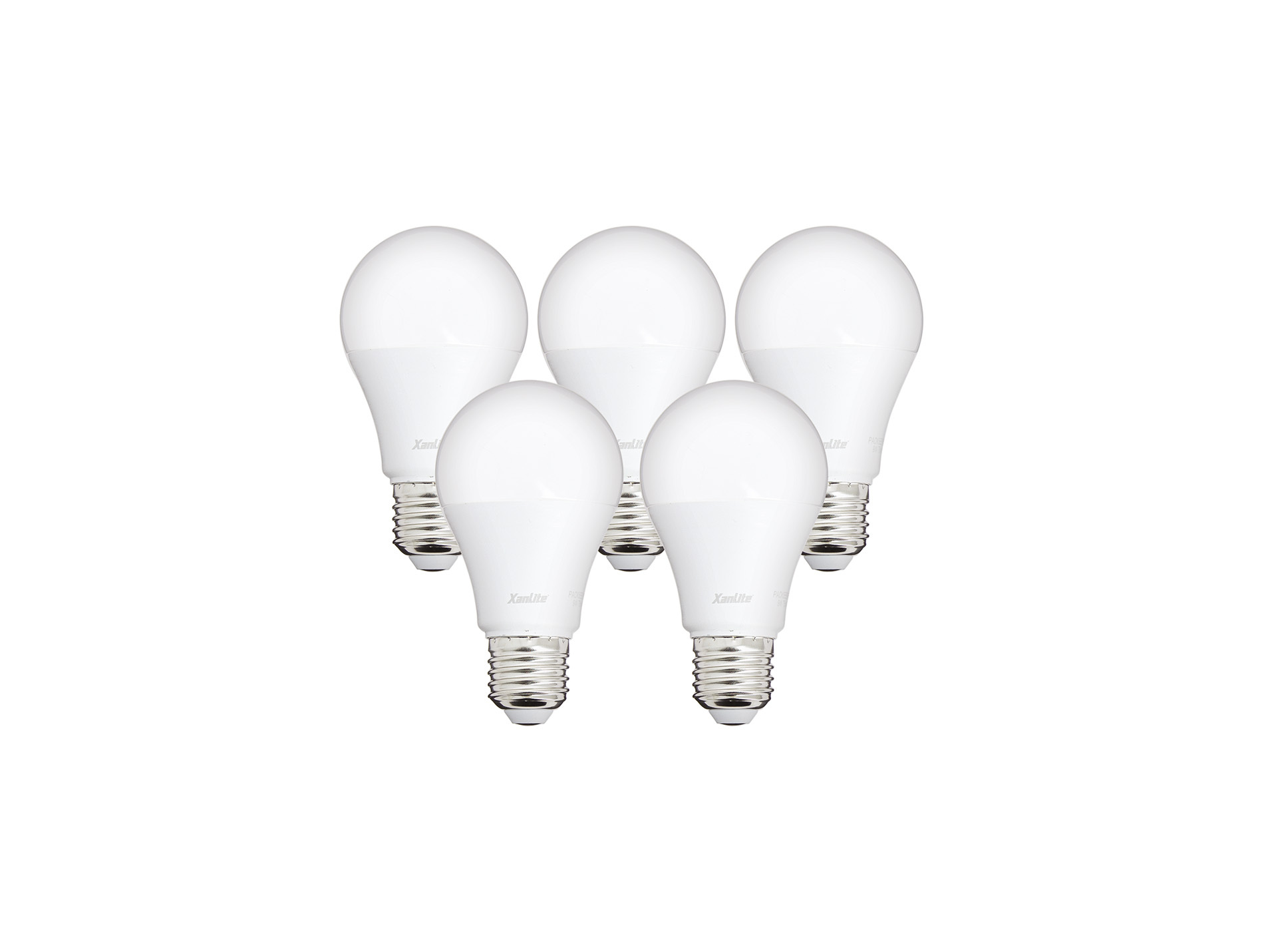 Ampoule LED XANLITE A60 E27 9W 806lm 4000K x5