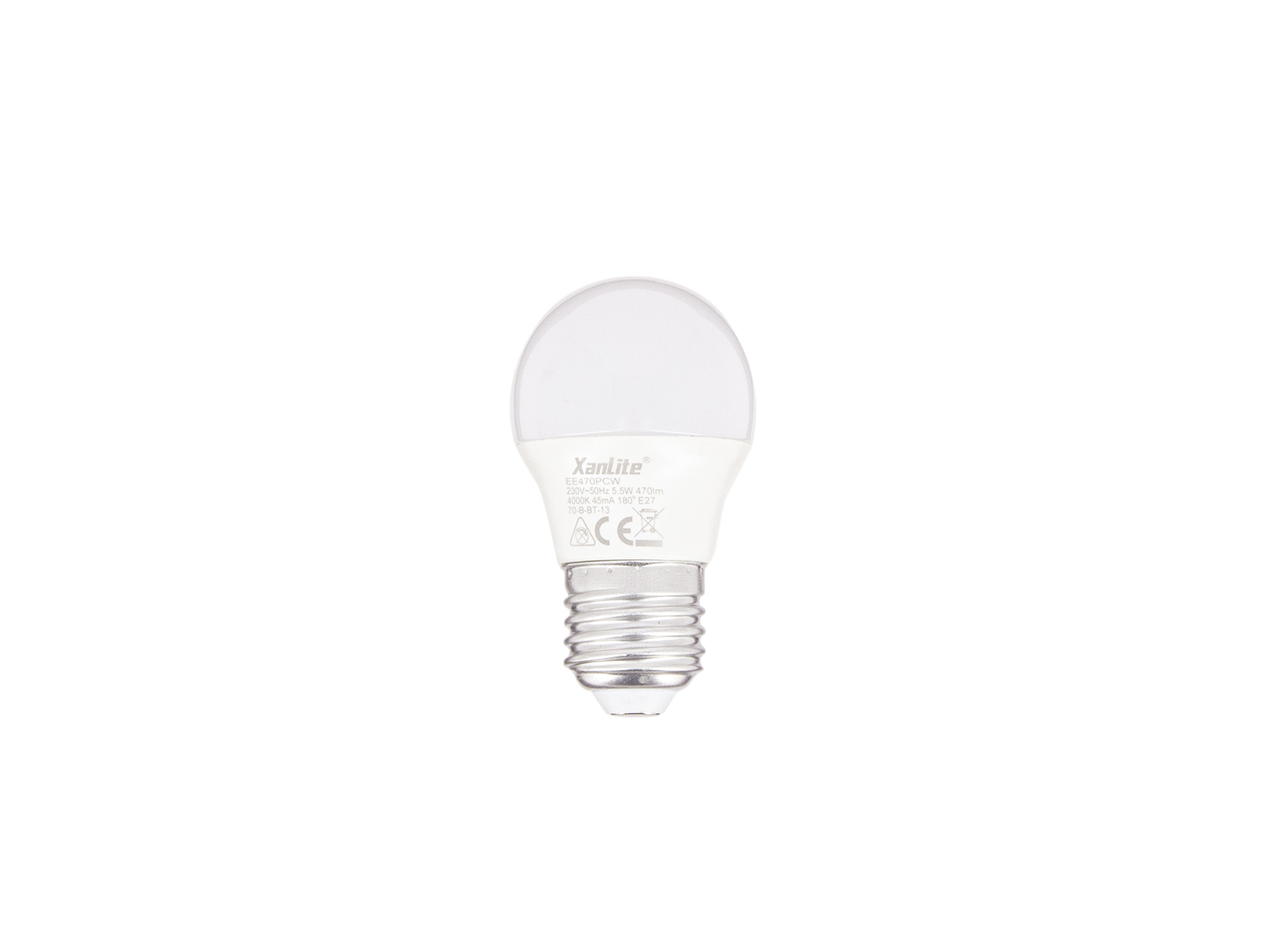 Ampoule LED XANLITE P45 E27 4W 470lm 4000K