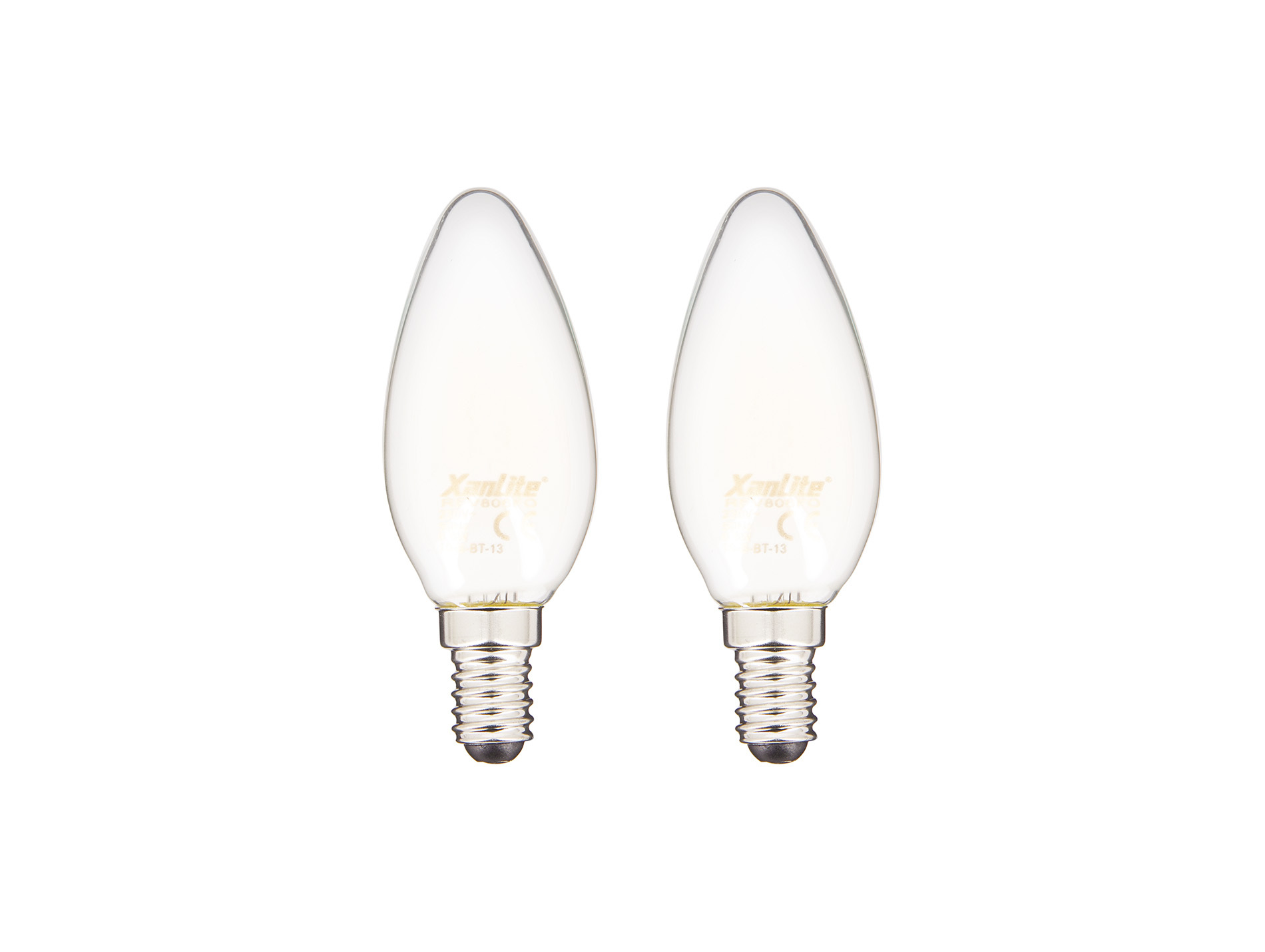 Ampoule LED XANLITE Flamme E14 9W 806lm 2700K x2