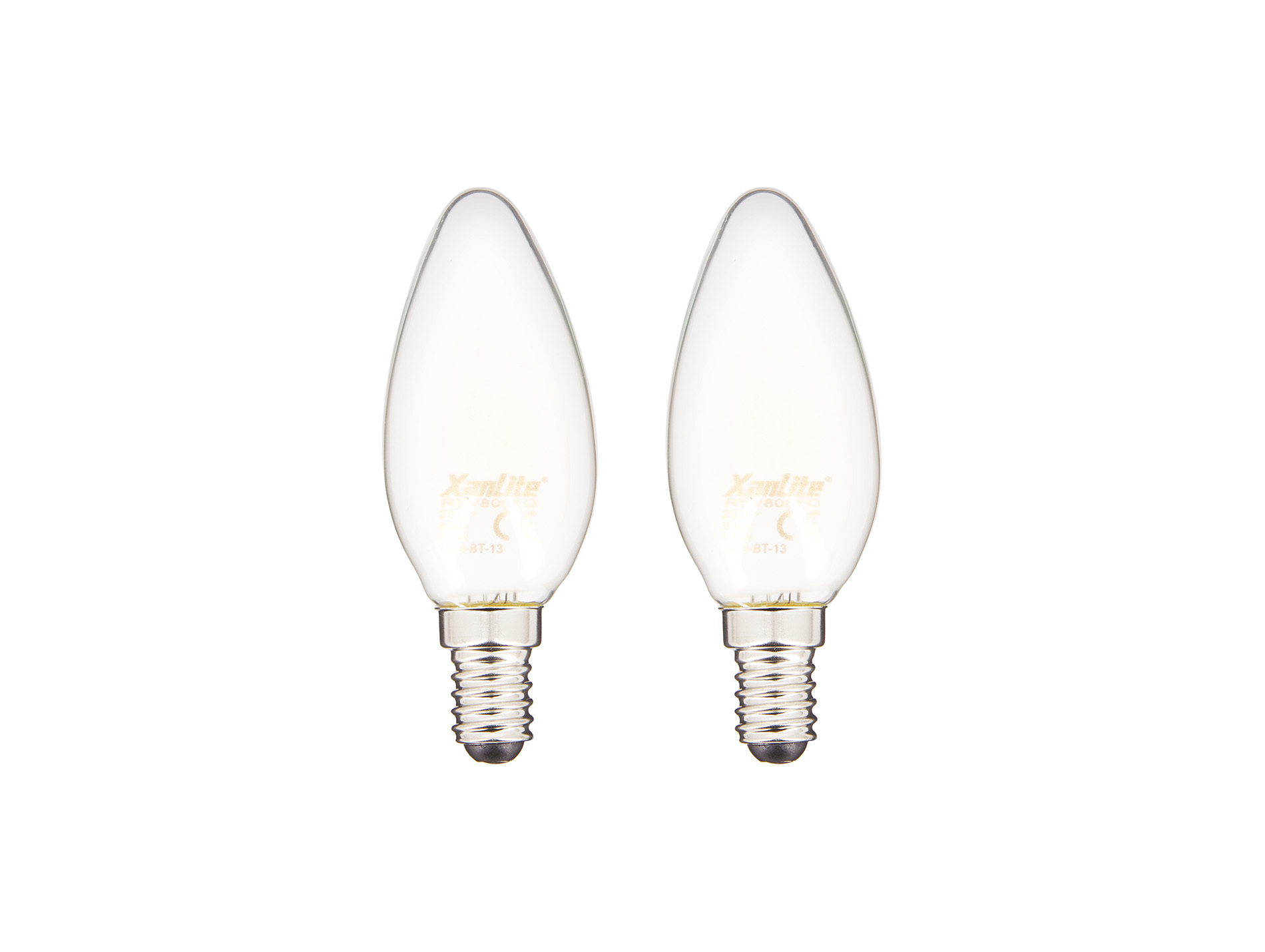 Ampoule LED XANLITE Flamme E14 9W 806lm 4000K x2