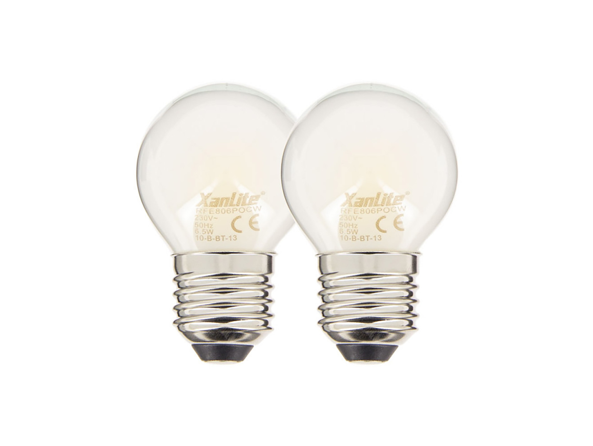 Ampoule LED XANLITE P45 E27 9W 806lm 4000K x2