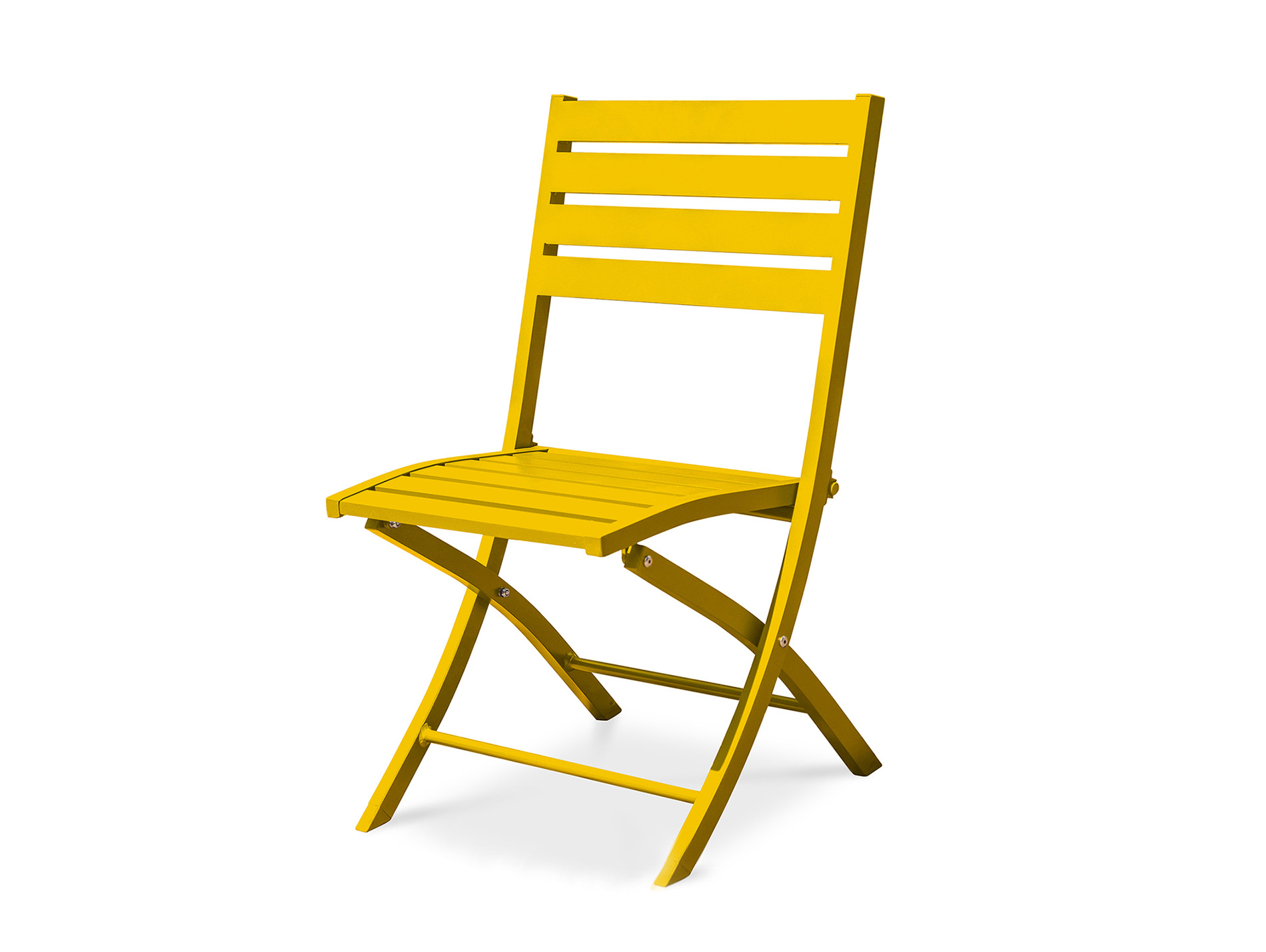 Chaise pliante aluminium DCB GARDEN Marius moutarde