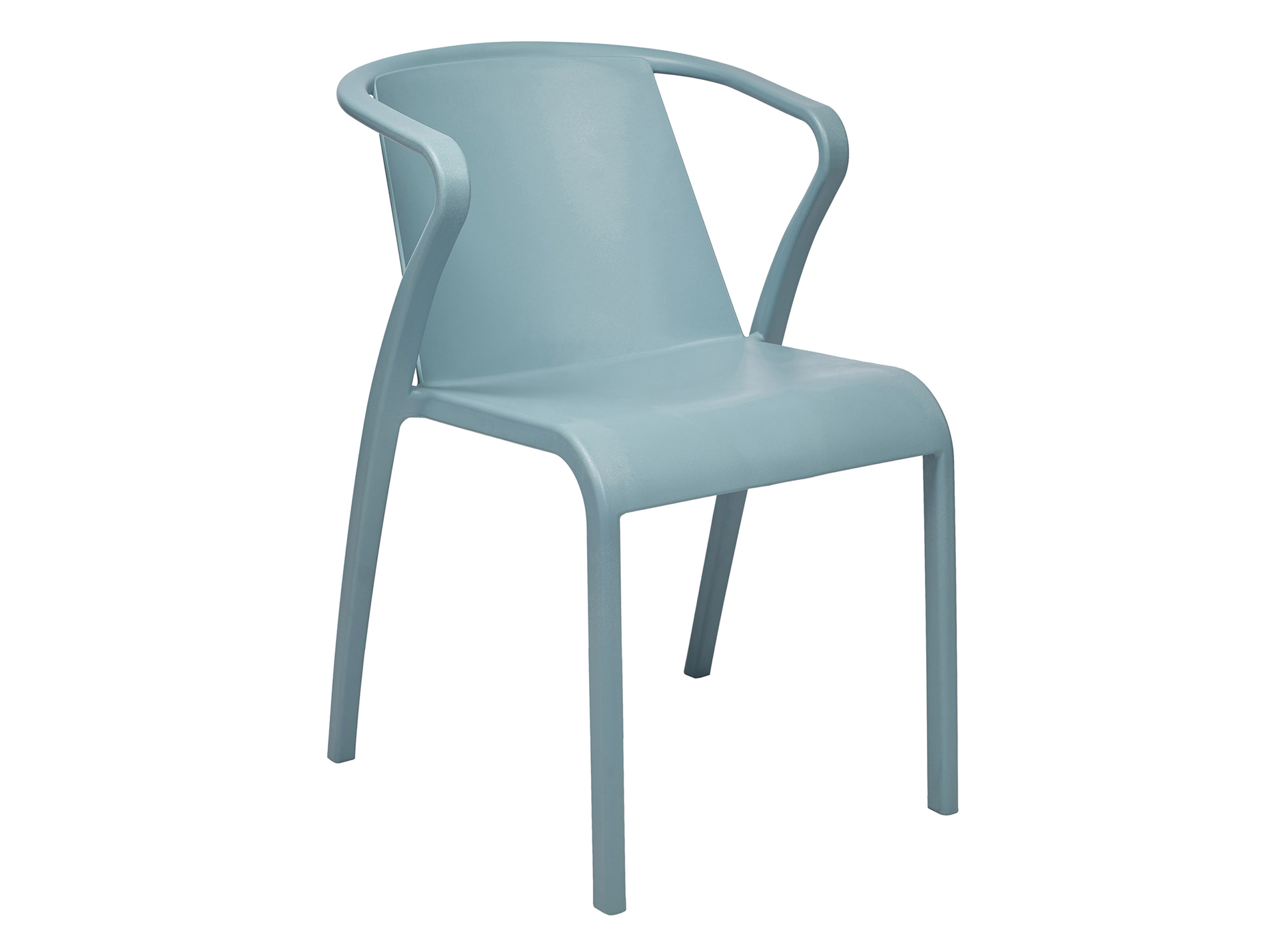 Fauteuil en résine EZPELETA Fado aquamarine