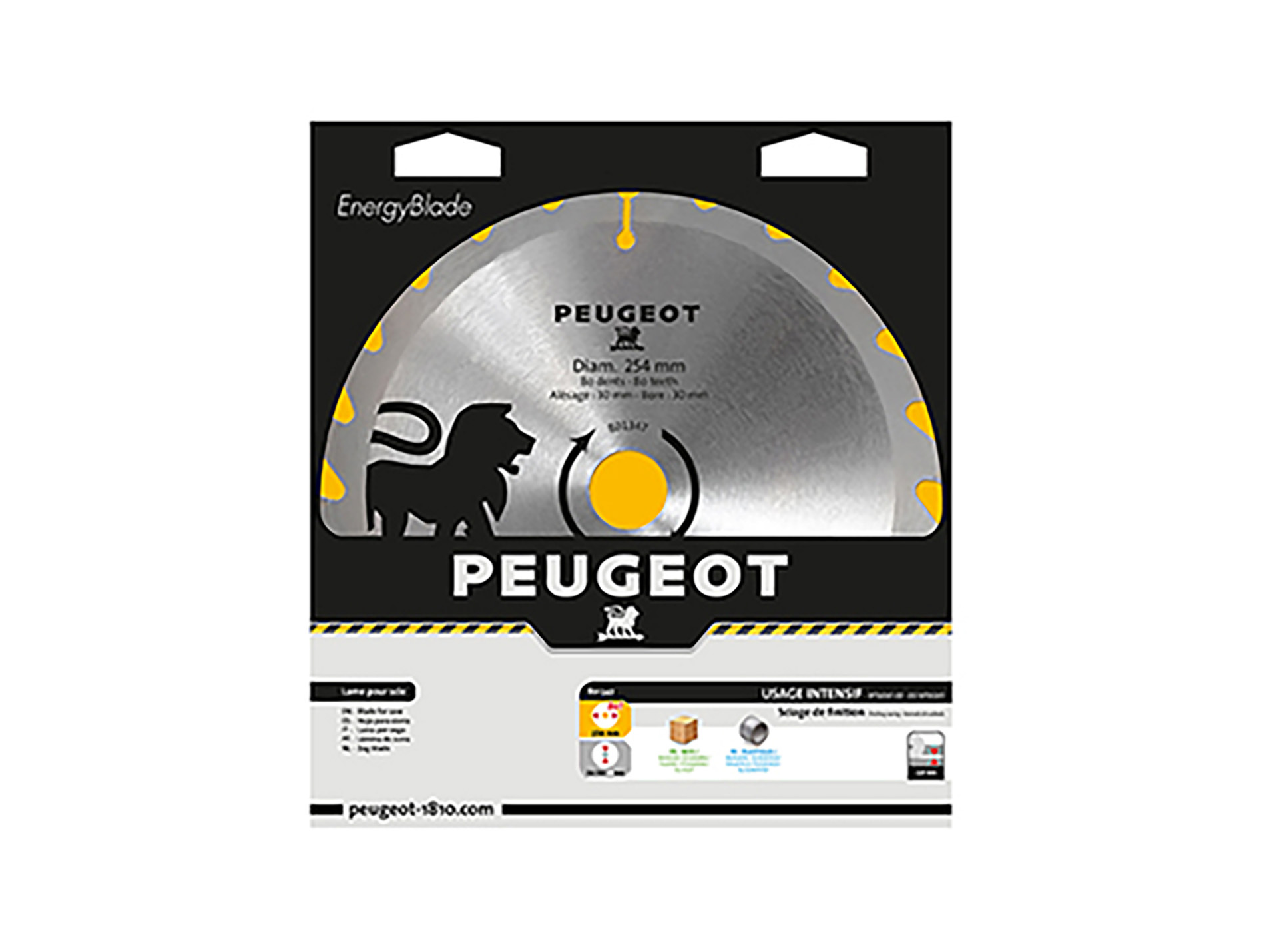 Lame à pastille carbure Ø254mm 80 dents