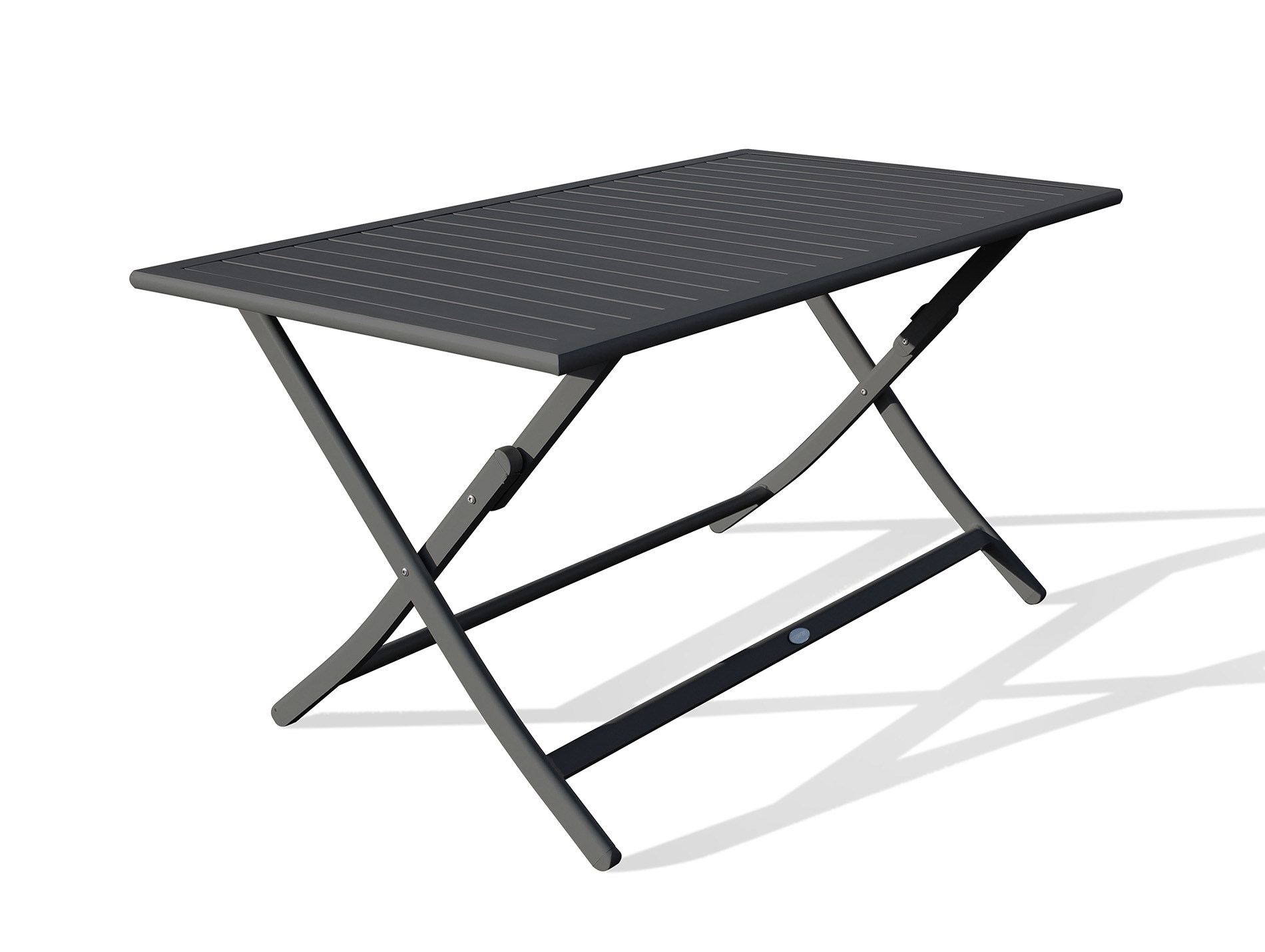 Table de jardin pliante alu DCB Marius 4 places anthracit