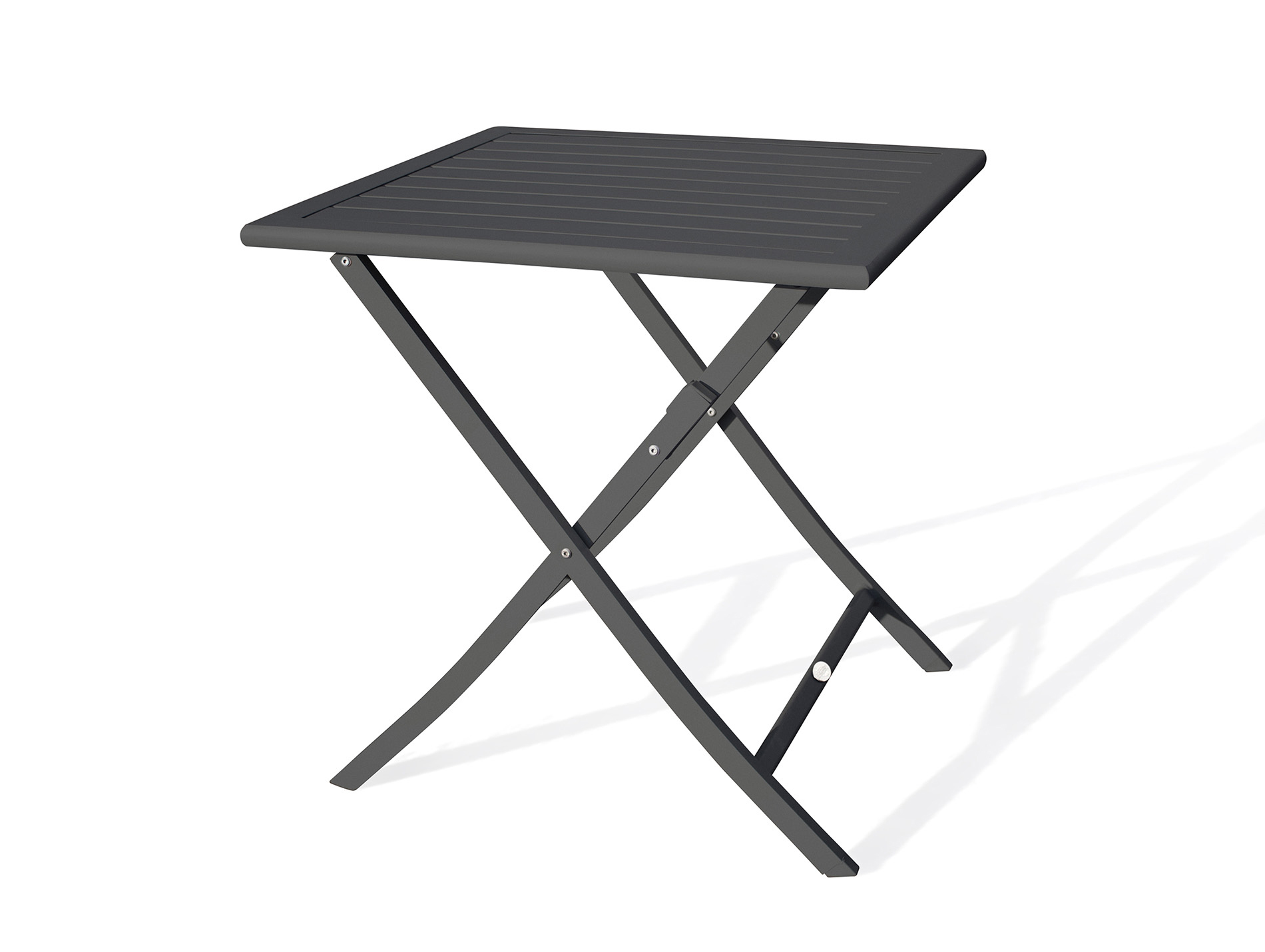 Table de jardin pliante alu DCB Marius 2 places anthracit