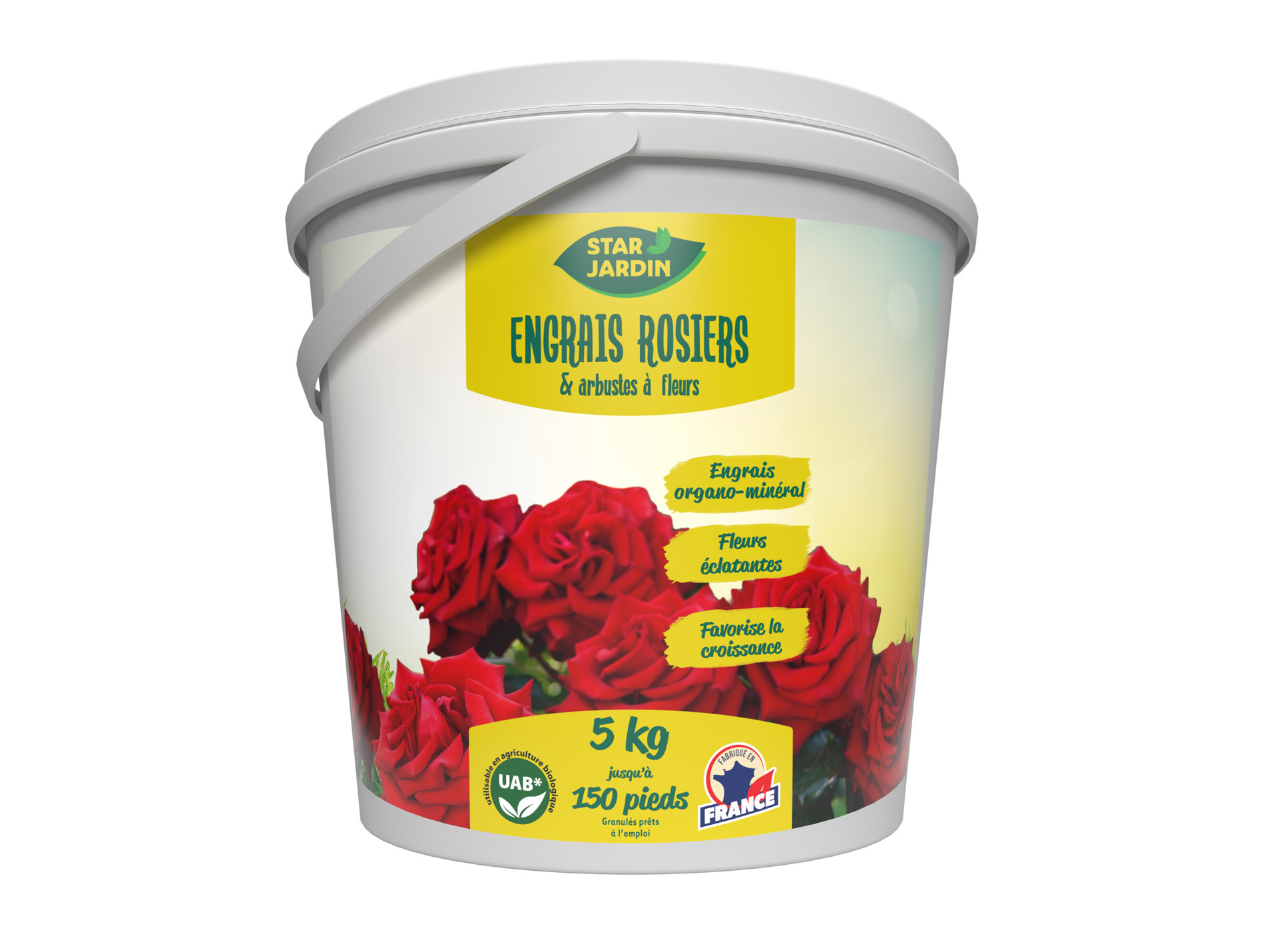 Engrais rosiers et arbustes à fleurs STAR JARDIN 5kg