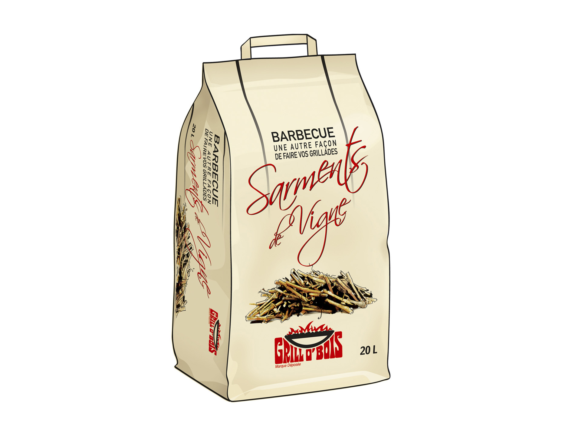 Sarment de vigne GRILL O'BOIS 20L