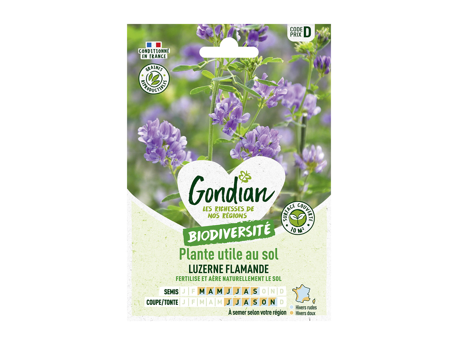 Luzerne flamande GONDIAN Série D 10m²