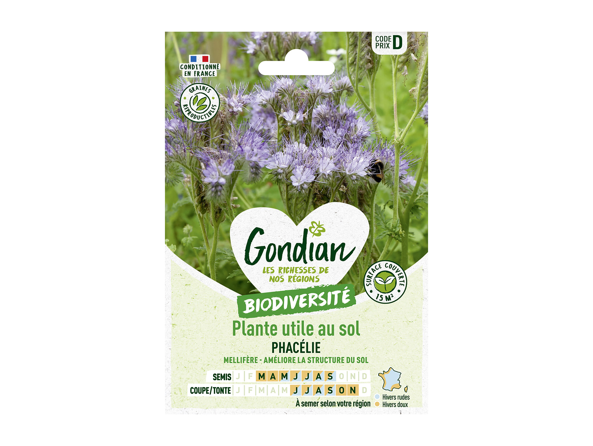 Phacélie GONDIAN Série D 15m²