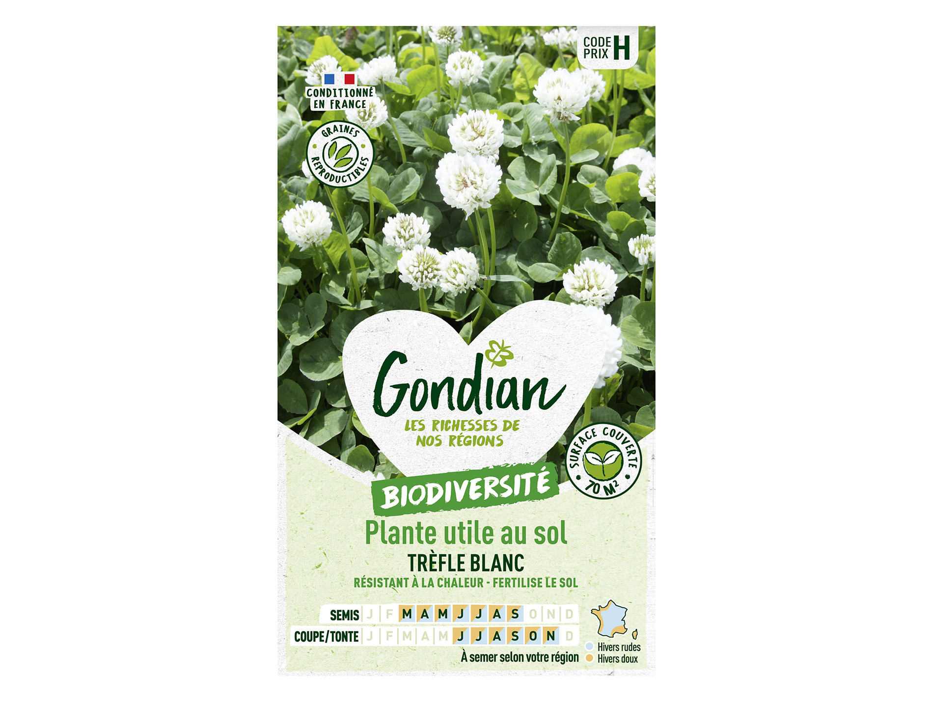 Trèfle blanc GONDIAN Série H 70m²